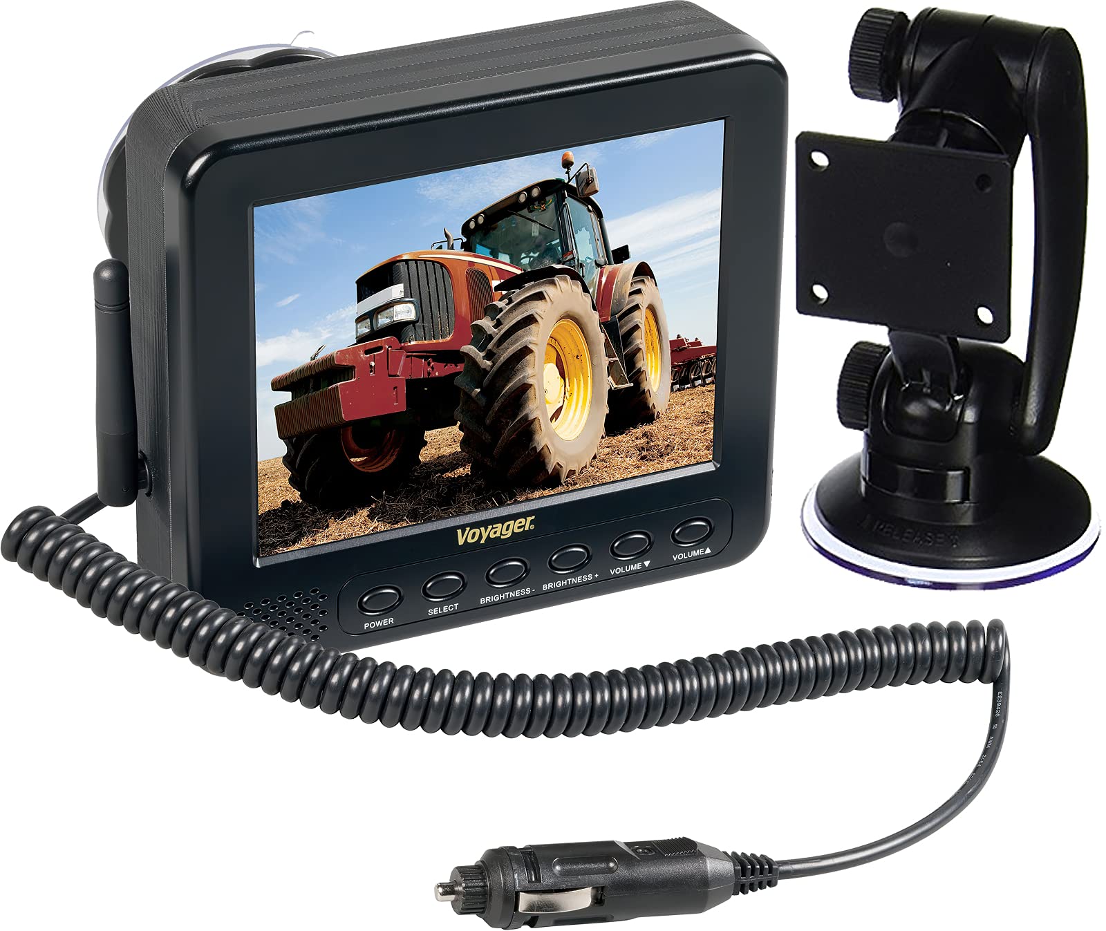 Voyager WAOM562 5.6 Inch Wireless Backup Camera Monitor with WiSight Technology - Black (Renewed) - Compatible with Rear View Cameras, 1+1 Cabled System - Perfect for Trucks, RVs & Trailers Parking Assistance