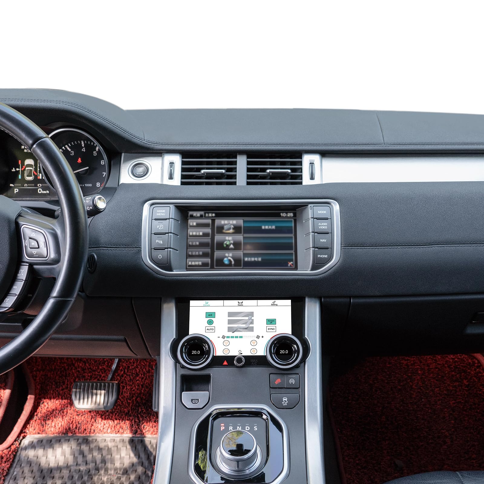 7in Touch Screen Air Conditioning Panel for Range Rover Evoque 2012-2018 - Smart AC Control Upgrade - Perfect for Summer Cooling & Winter Heating Comfort