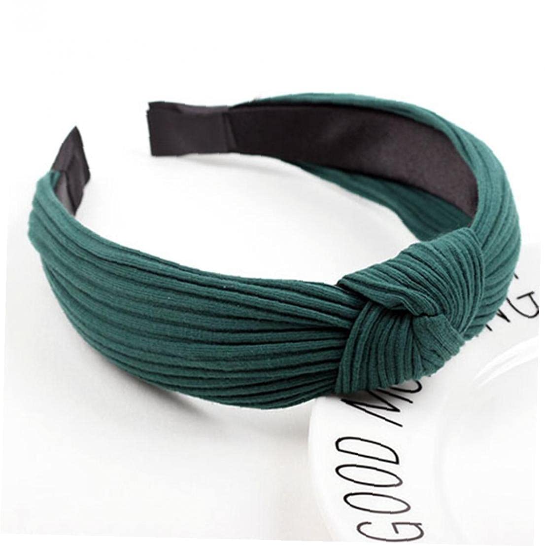 TOSSPER Women's Knitted Wide Hair Hoop Knot Headbands - Stretchy Hard Headband for Girls & Women - Perfect for Sports, Yoga, Workouts and Everyday Fashion Accessory