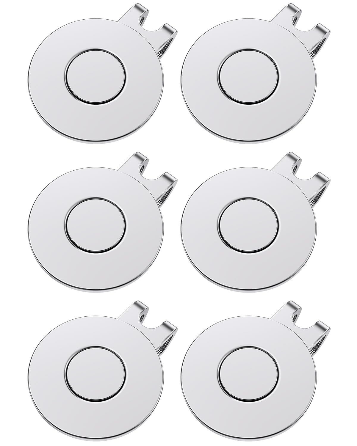**GreenHaven Magnetic Golf Ball Marker Holder - Nickel-Plated Alloy Clip for Golf Hats, Caps, Pants, Gloves & Bags (Ball Marker Not Included) | Perfect for Golfers to Keep Markers Secure on the Course**