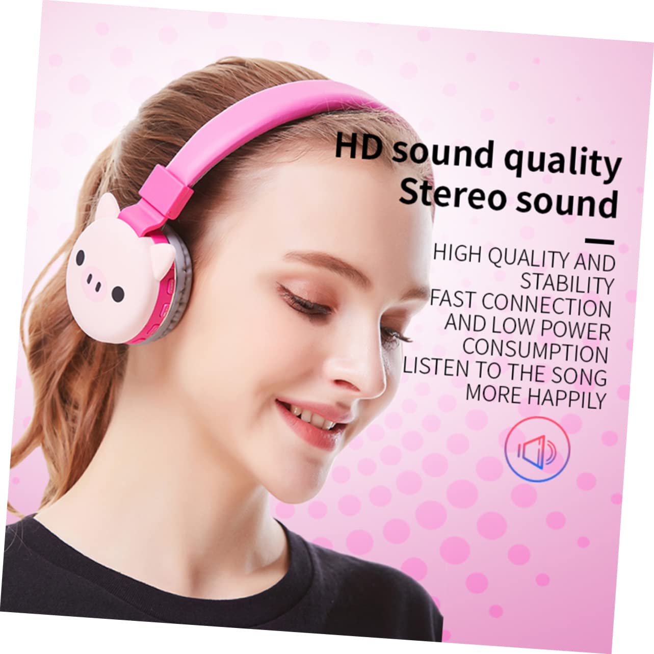 SUPVOX Wireless Over-Ear Headphones with Animal Design - Panda & Cat Style, Comfortable Head-Mounted Gaming Headset for PC, Computer, and Mobile Devices | Perfect for Gaming, Streaming, and Online Classes