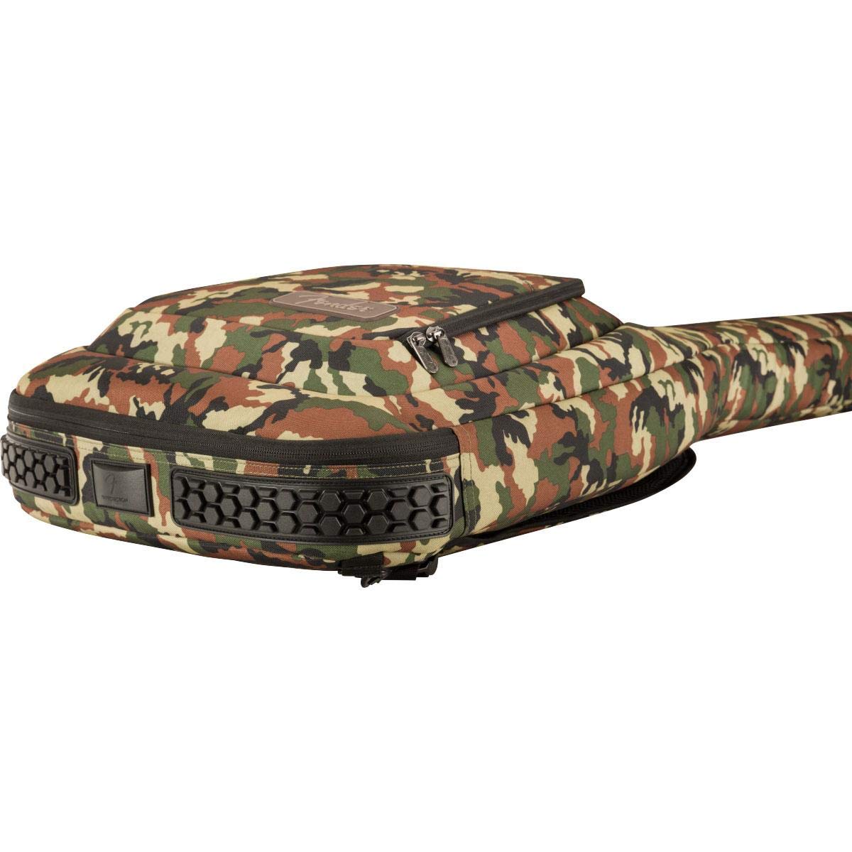 Fender FE920 Electric Guitar Gig Bag - Woodland Camo Waterproof Case for Travel & Storage | Perfect for Musicians, Bands & Gigging Performers