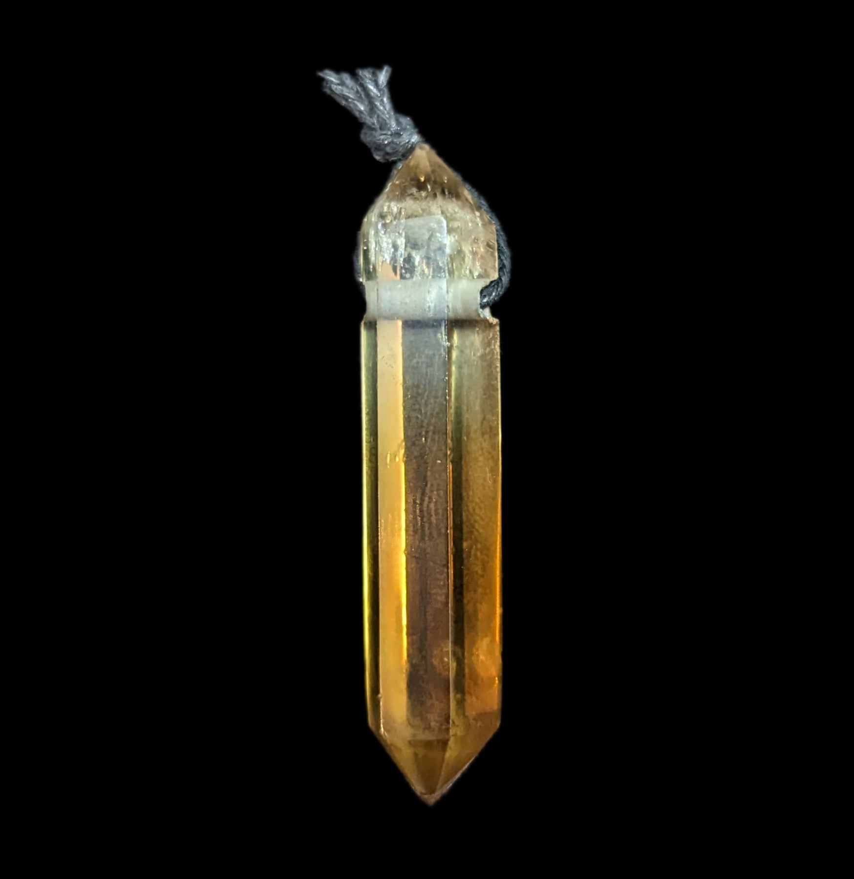 Natural Citrine Crystal Pendant - Healing Stone for Necklace & Jewelry Making - Perfect for Meditation, Energy Cleansing & Spiritual Gifts