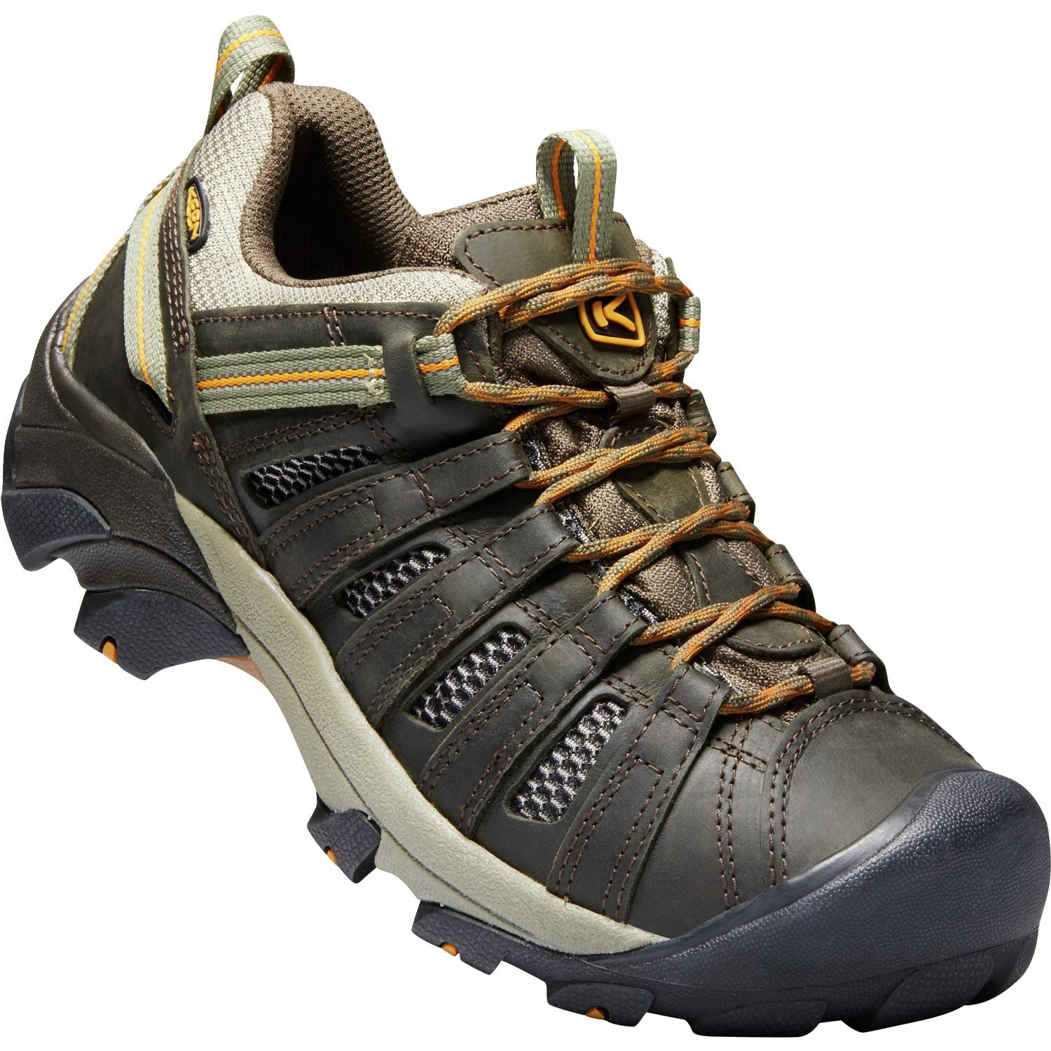 KEEN VOYAGEUR Men's Hiking Shoes - Lightweight Waterproof Outdoor Boots for Men, Black Olive | Perfect for Trail Running, Camping & Backpacking Adventures