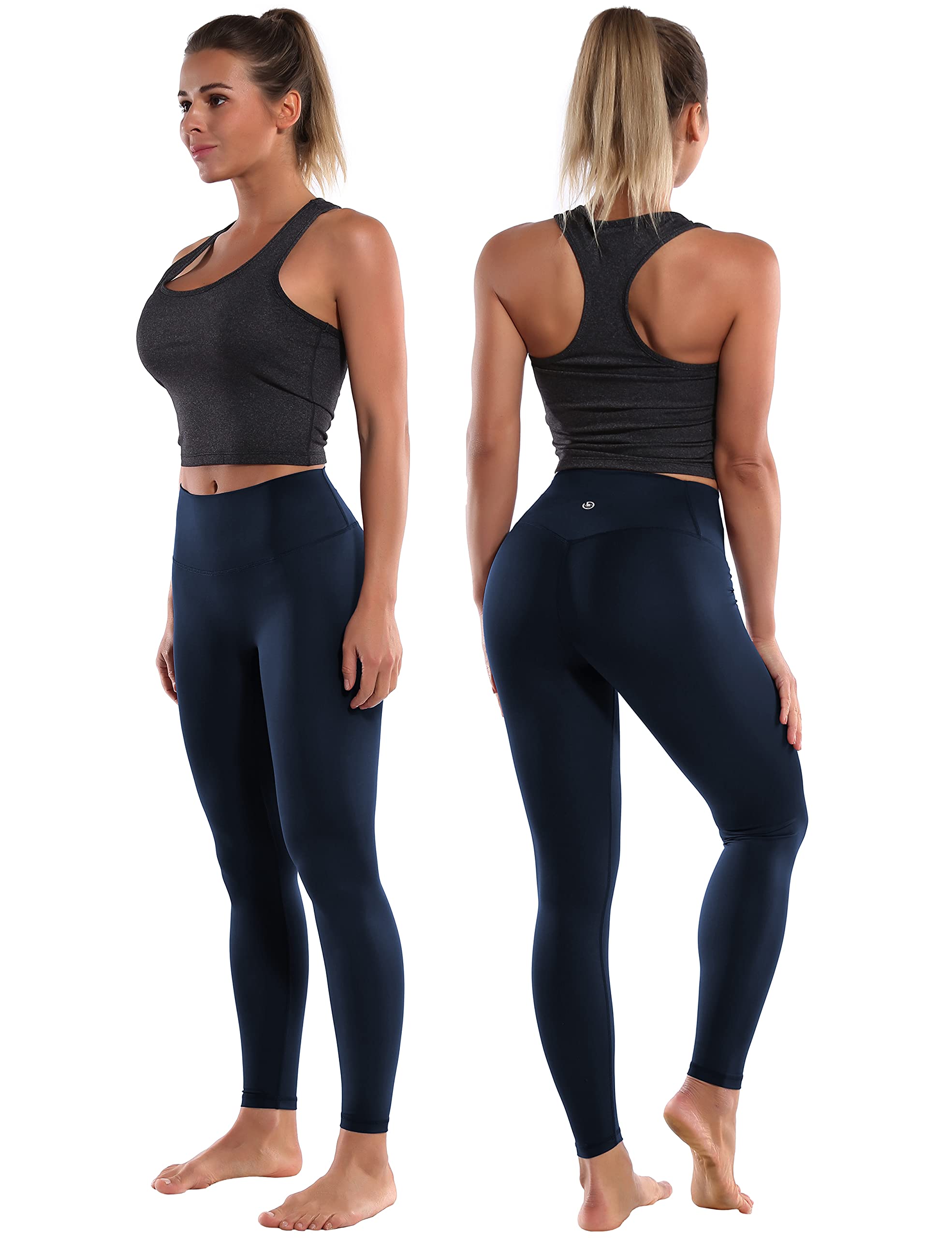 BUBBLELIME Women's High Waist Yoga Pants - 4 Styles Petite/Tall Lengths, Tummy Control, Over The Heel Soft Workout Leggings for Running, Gym & Lounge Wear