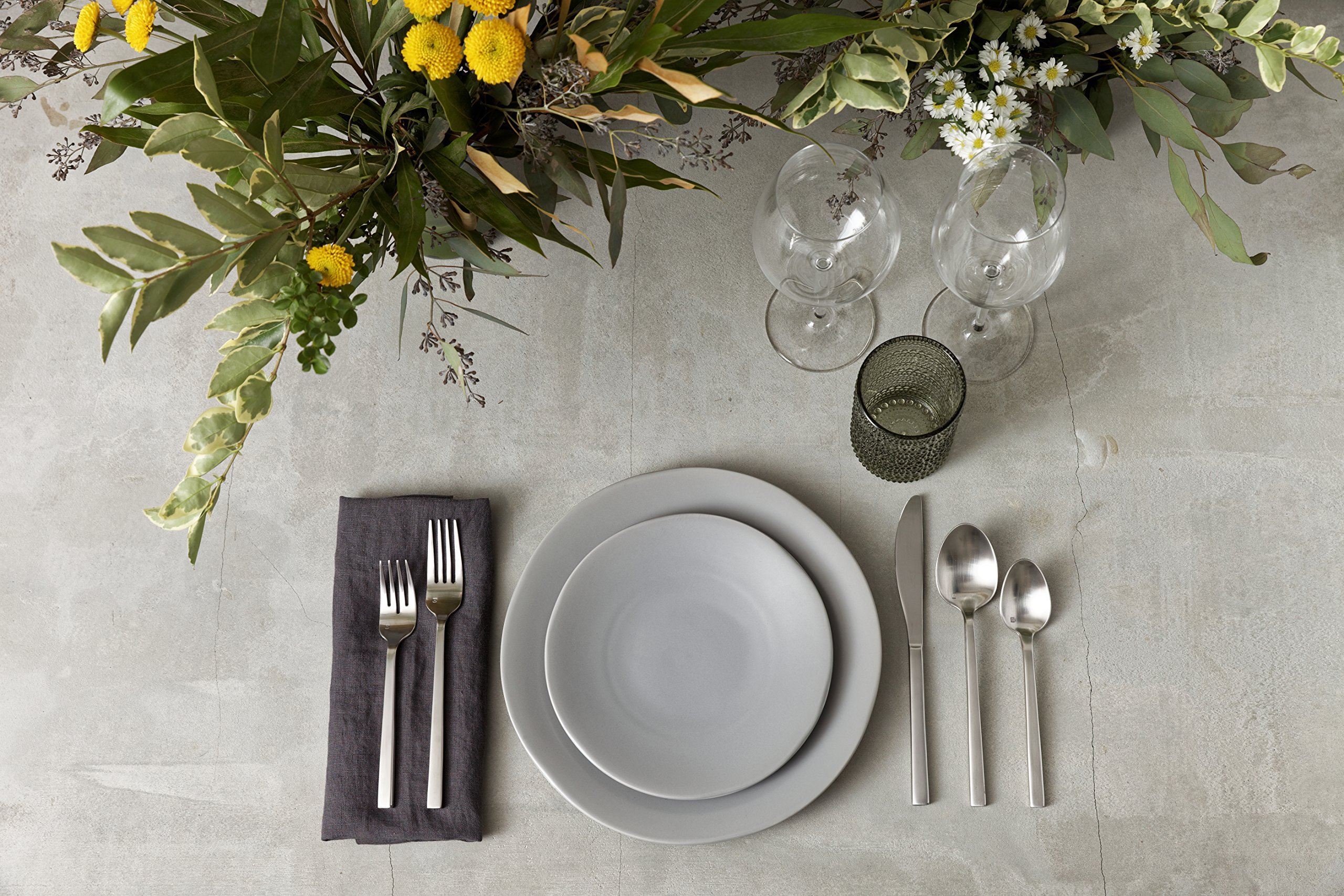 Fortessa Vitraluxe Heirloom Bread & Butter Plates - Set of 4, 6.25-Inch Smoke Gray Dinner Plates for Bread, Butter, Appetizers & Desserts - Elegant Tableware for Restaurants, Weddings & Home Dining