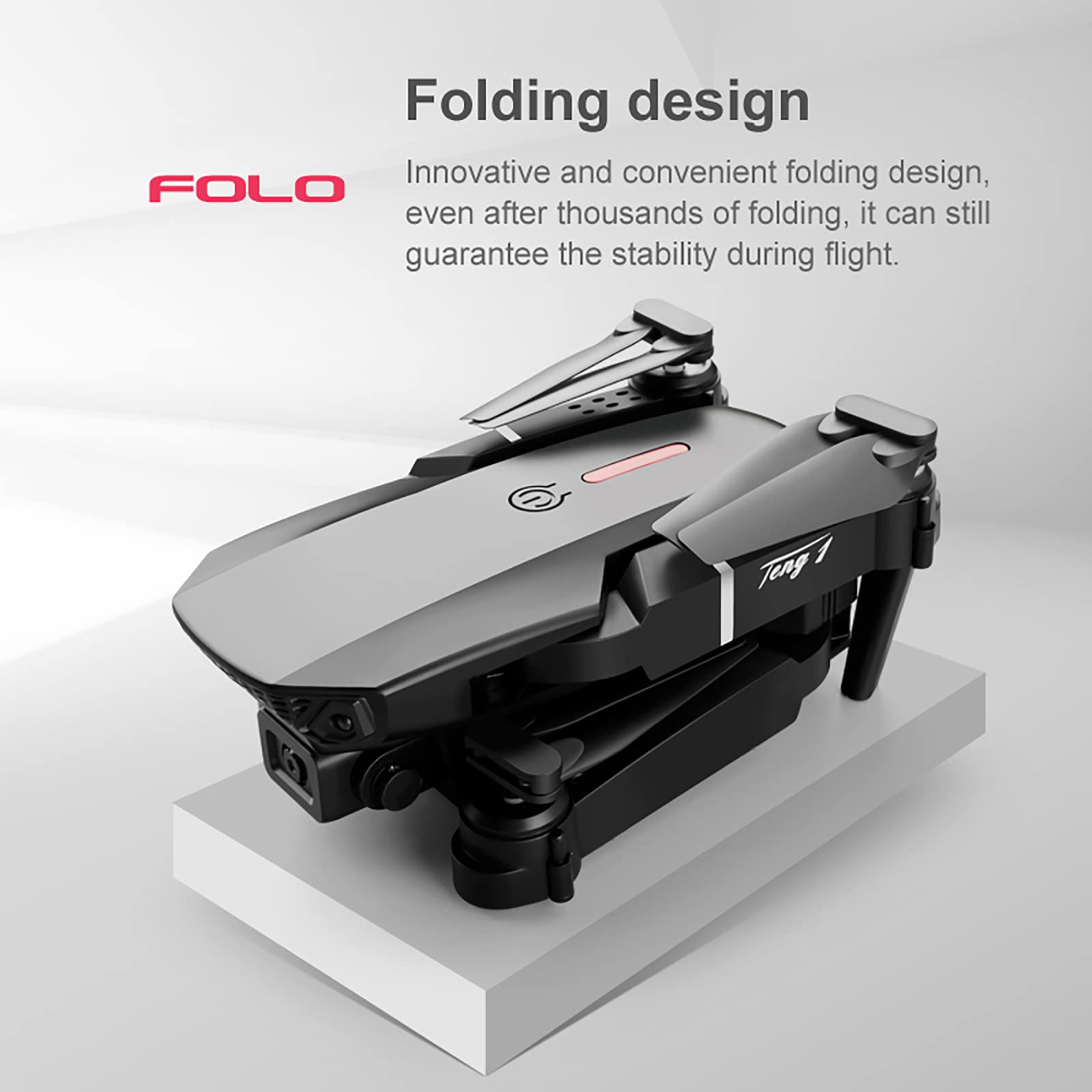 Foldable 4K FPV Mini Drone with Dual Camera, One-Click Takeoff/Landing, 3D Flip, Speed Adjustment - Perfect for Aerial Photography, Travel Vlogging & Outdoor Adventures
