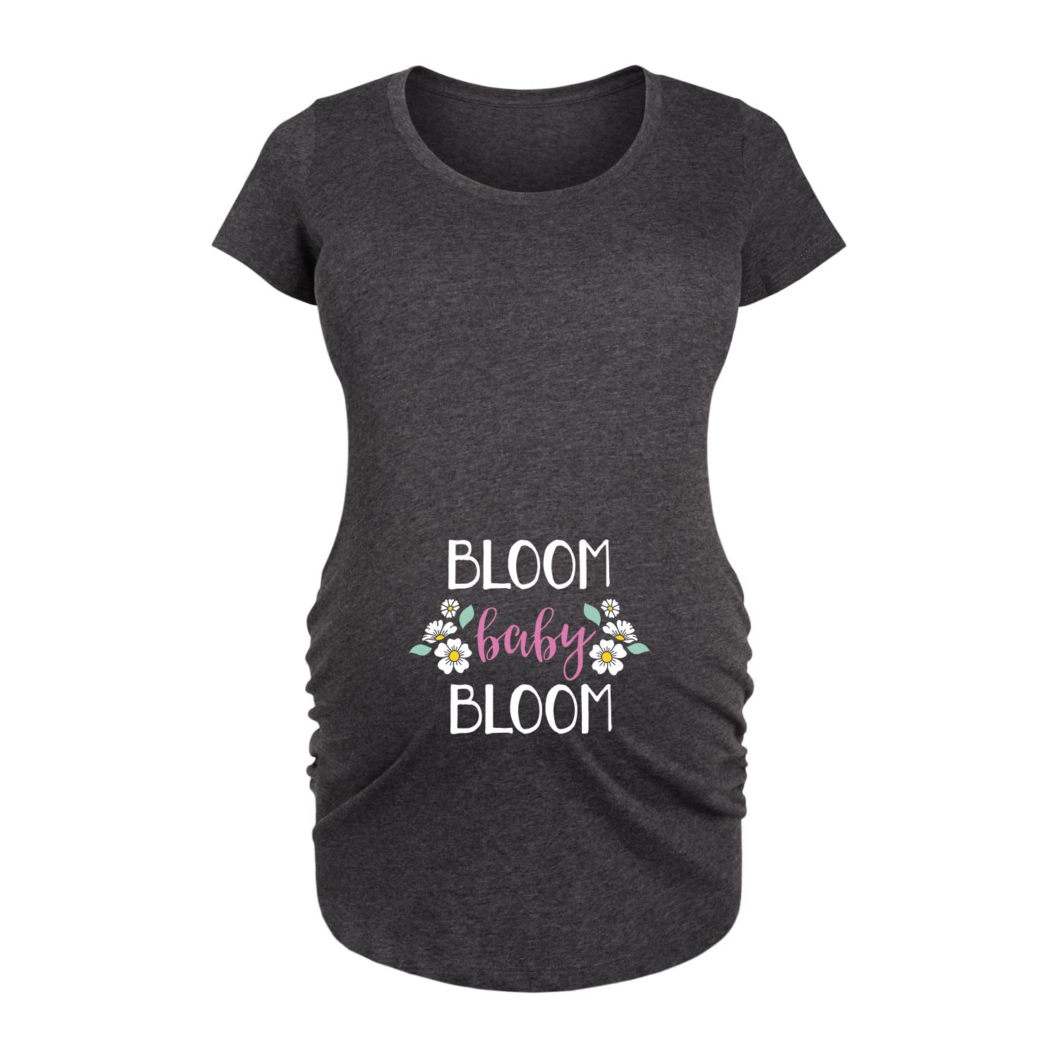 Bloom Maternity & Baby - Soft Stretch Scoop Neck Maternity T-Shirt for Pregnant Women | Comfortable Nursing Top for Breastfeeding Moms | Perfect for Pregnancy, Postpartum & Everyday Wear