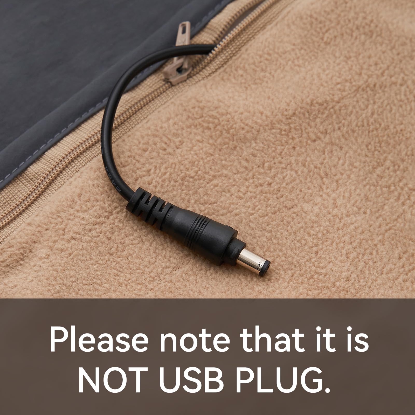 Portable 12V DC Heated Blanket - Battery Operated Electric Warming Blanket for Camping, Travel & Outdoor Use - 37