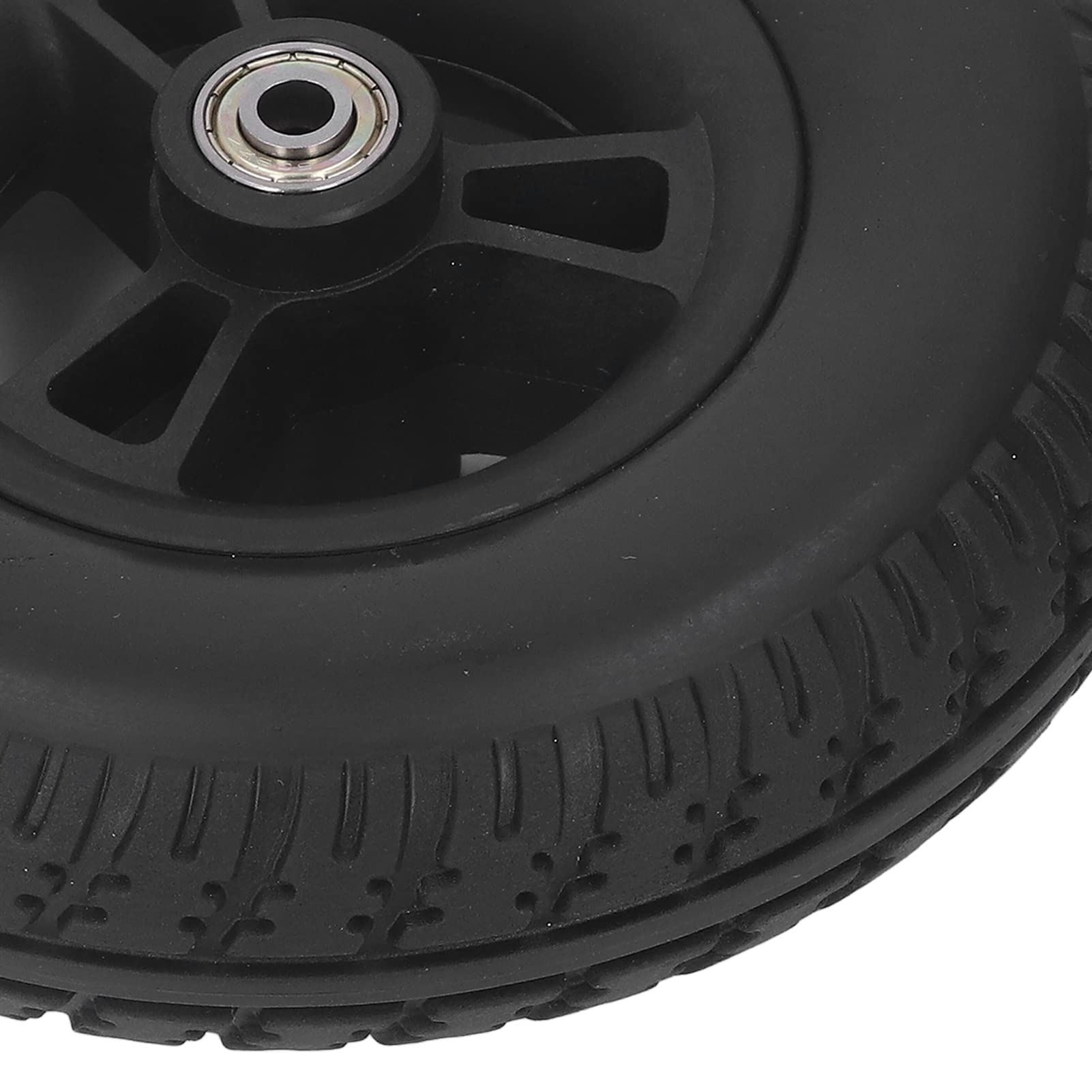 8 Inch Wheelchair Front Wheel Replacement - PU Anti-Skid Explosion-Proof Tire for Electric Wheelchairs - Durable Mobility Aid for Indoor/Outdoor Use