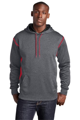 Graphite Heather/True Red