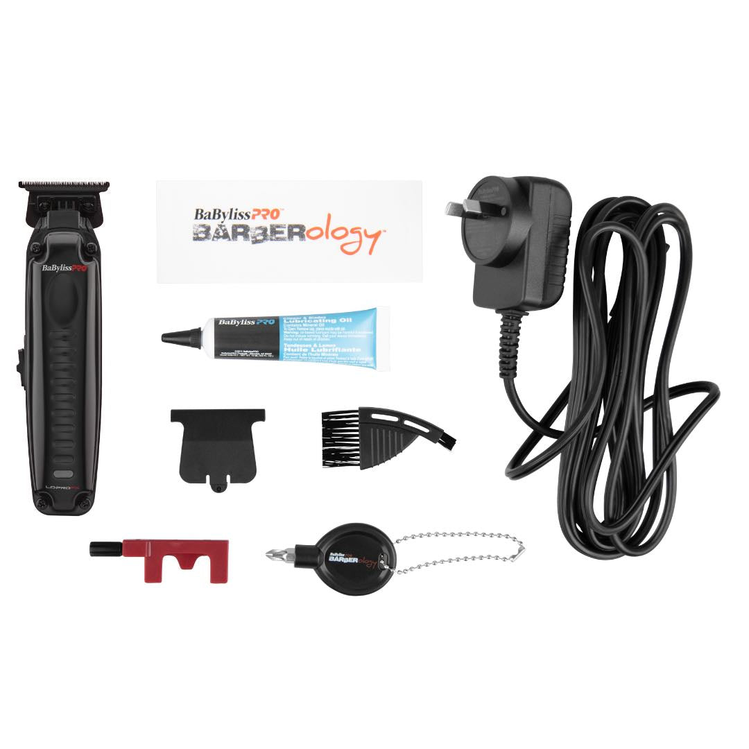 BaBylissPRO LoPROFX High Performance Low Profile Hair Trimmer for Men - Professional Barber Clipper for Fades, Beards & Styling - Cordless & Rechargeable for Home & Salon Use