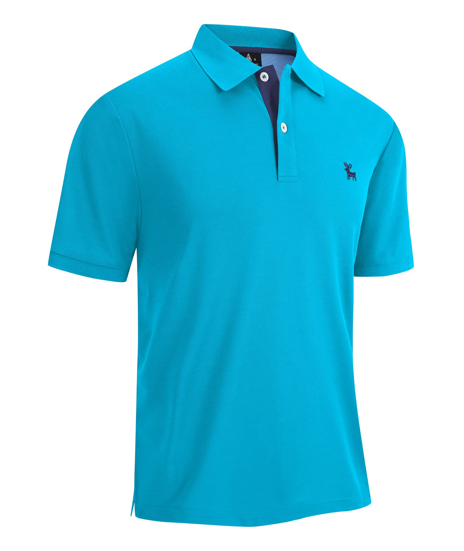 V VALANCH Men's Short Sleeve Polo Shirts - Moisture Wicking Golf & Tennis Shirts with Collar - Breathable Casual Wear for Sports, Office & Outdoor Activities