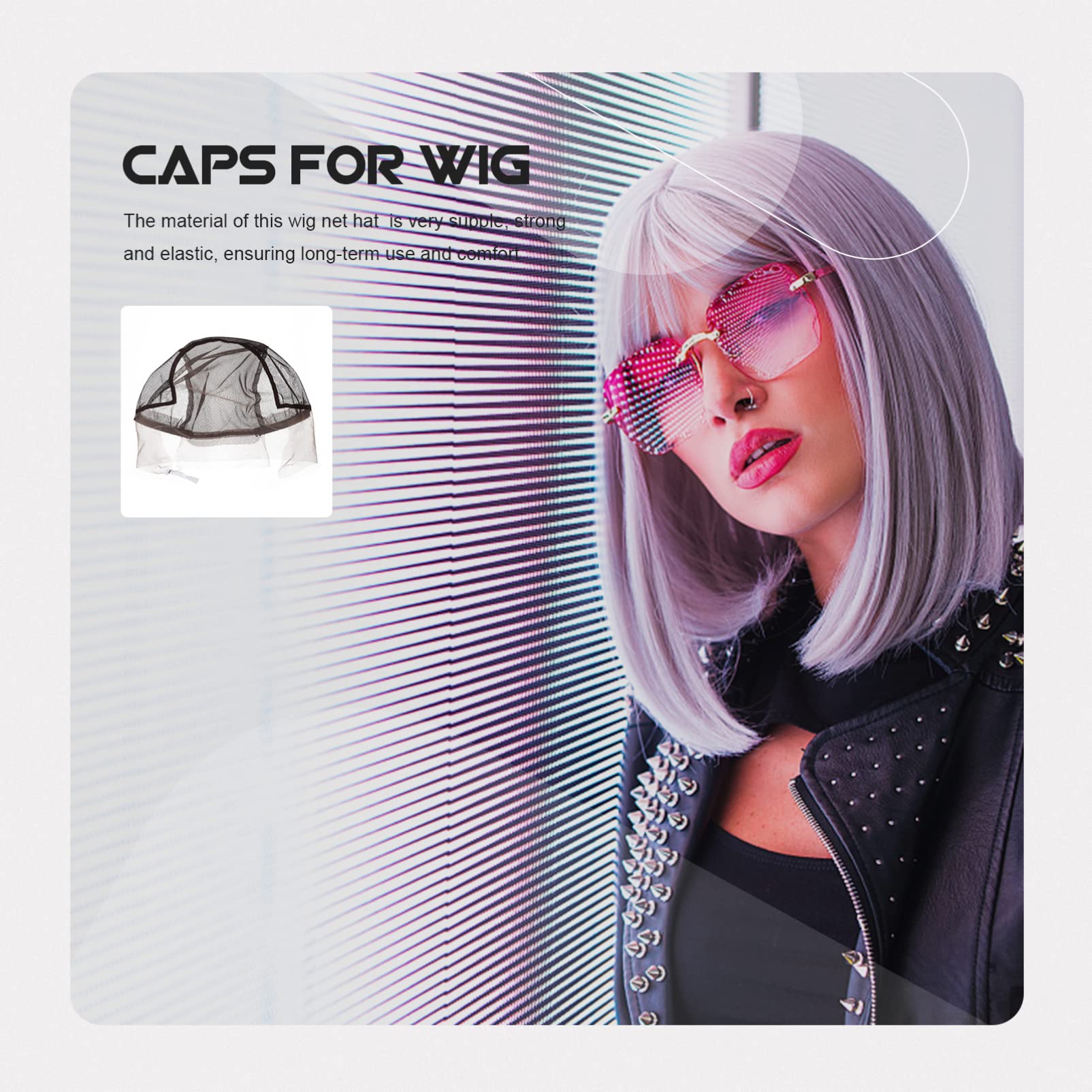 FOMIYES U-Shape Wig Net Cap for Lace Front Wigs - Breathable Mesh Polyester Wig Making Headband for Real Hair Wigs | Perfect for Cosplay, Costume Parties & Daily Hair Styling