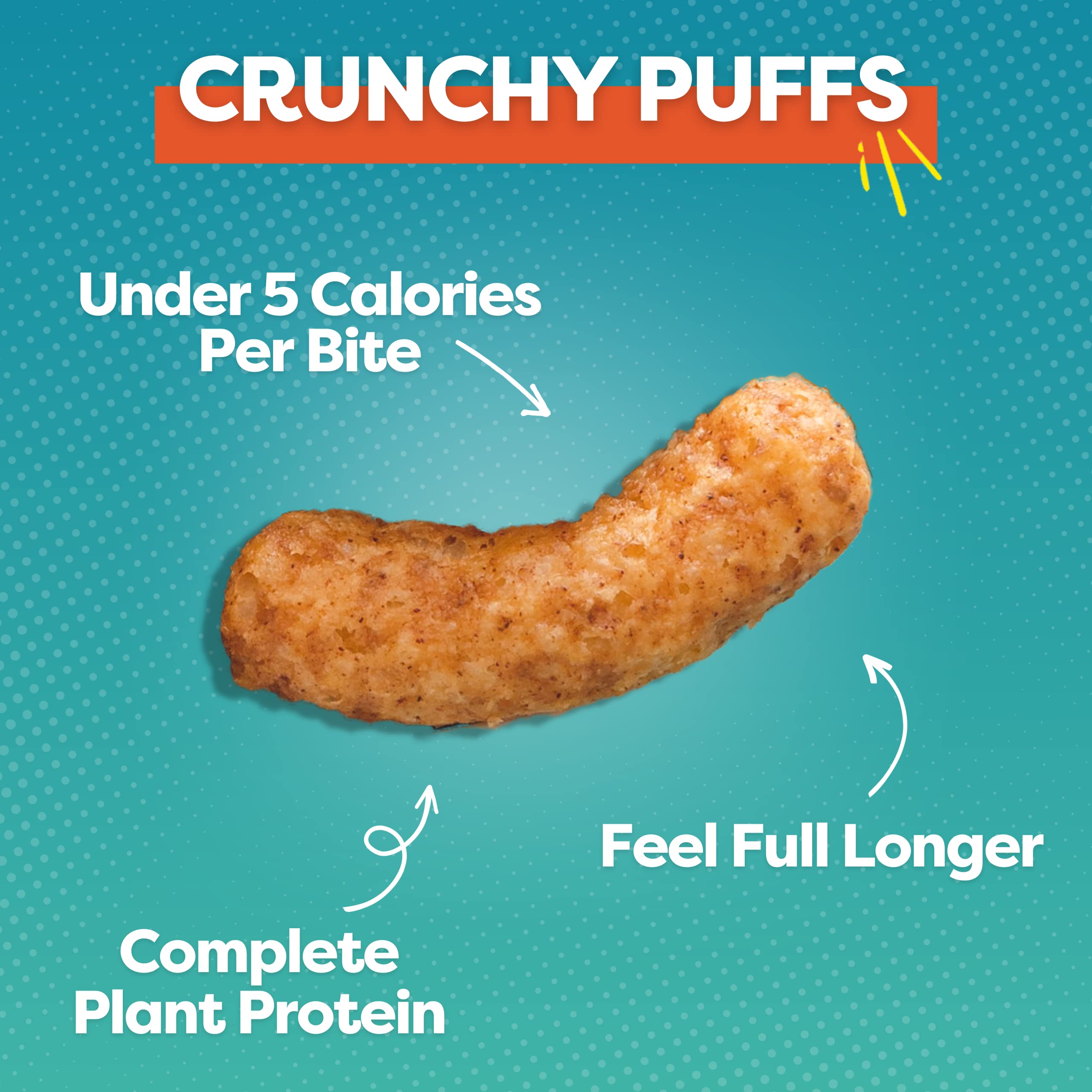 Pnuff Crunch Peanut Butter Puffs - Healthy Low Calorie Snacks, Gluten Free, Vegan, Keto Friendly, High Protein, Low Sugar - Cinnamon Flavor, 4 Oz Bags (Pack of 3) - Perfect for Office Snacks, Gym Fuel & On-the-Go Energy Boost