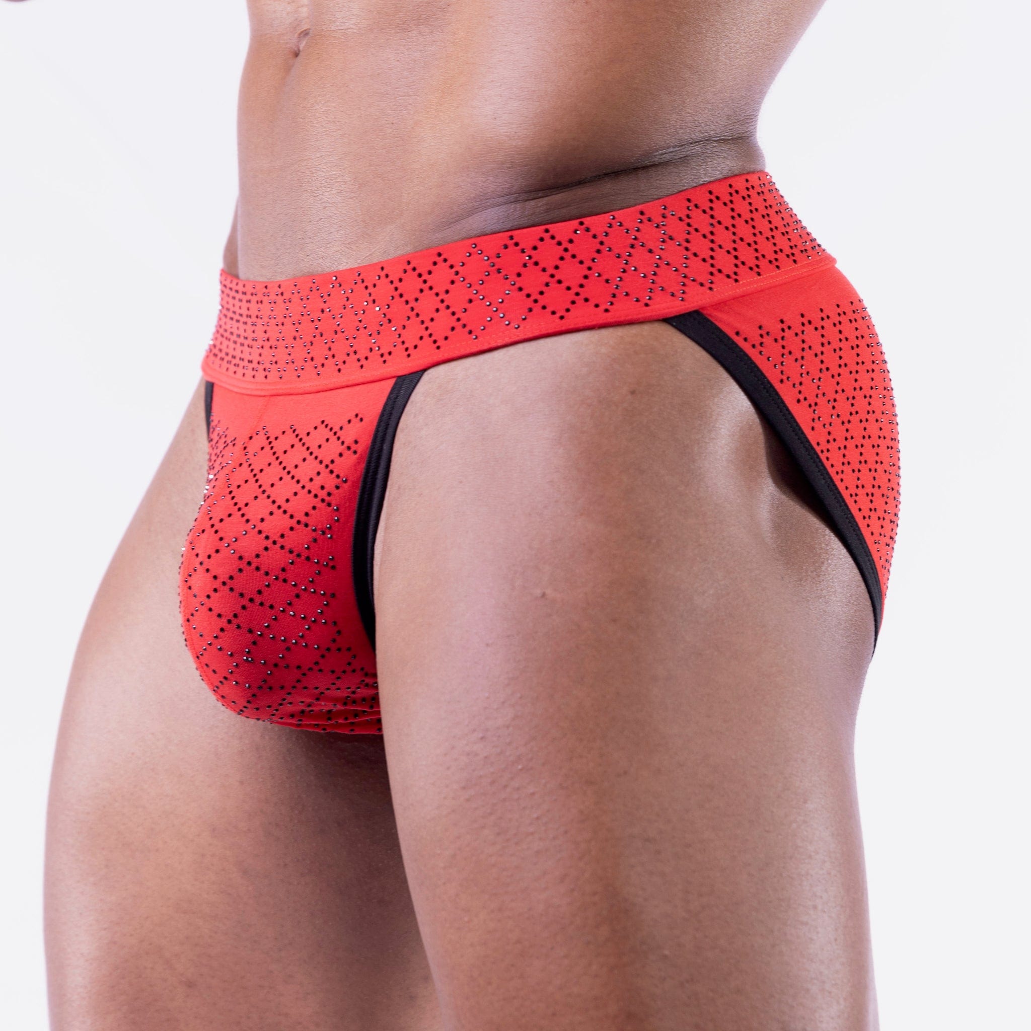 Crystal Cloud Sport Brief Red - Breathable & Comfortable Men's Underwear for Running, Gym & Active Lifestyle