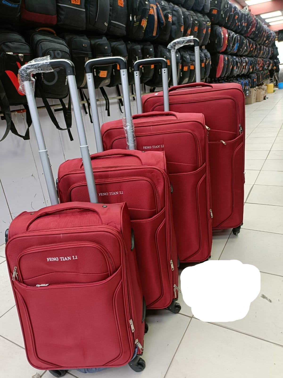 4-Piece Maroon Luggage Set - Lightweight Spinner Suitcases for Travel, Business & Vacation | Carry-On & Check-In Compatible