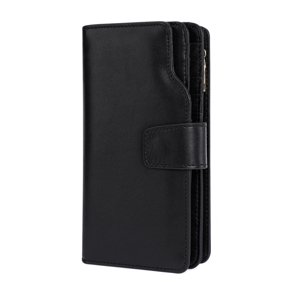 Men's Leather Trifold Wallet with RFID Blocking & Multiple Card Slots - Slim Design for Everyday Carry, Travel & Business Use