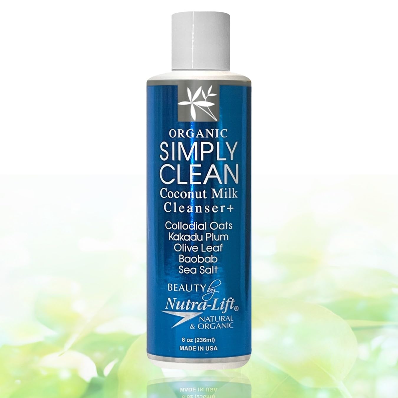 Organic Coconut Milk Cleanser with Colloidal Oats - 8 oz | Gentle Face Wash for Sensitive Skin | Vegan & Cruelty-Free Skincare for Daily Hydration & Soothing