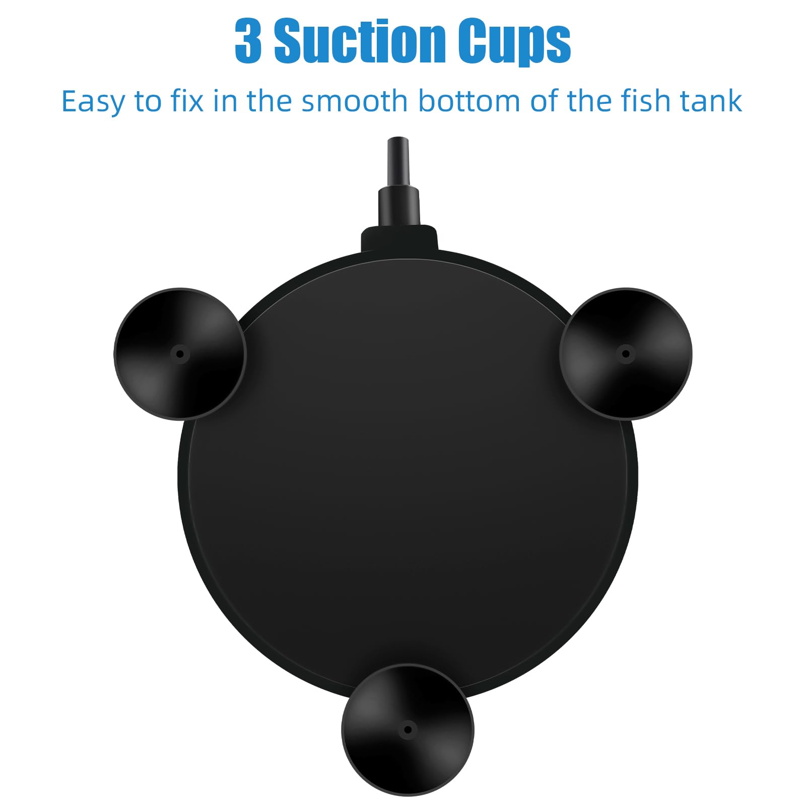 AQUANEAT 4 Inch Aquarium Air Stone Disc - High Oxygenation Bubble Diffuser for Fish Tanks, Hydroponics & Ponds | Air Pump Accessories for Clear Water & Healthy Fish | Perfect for Home Aquariums & Outdoor Ponds