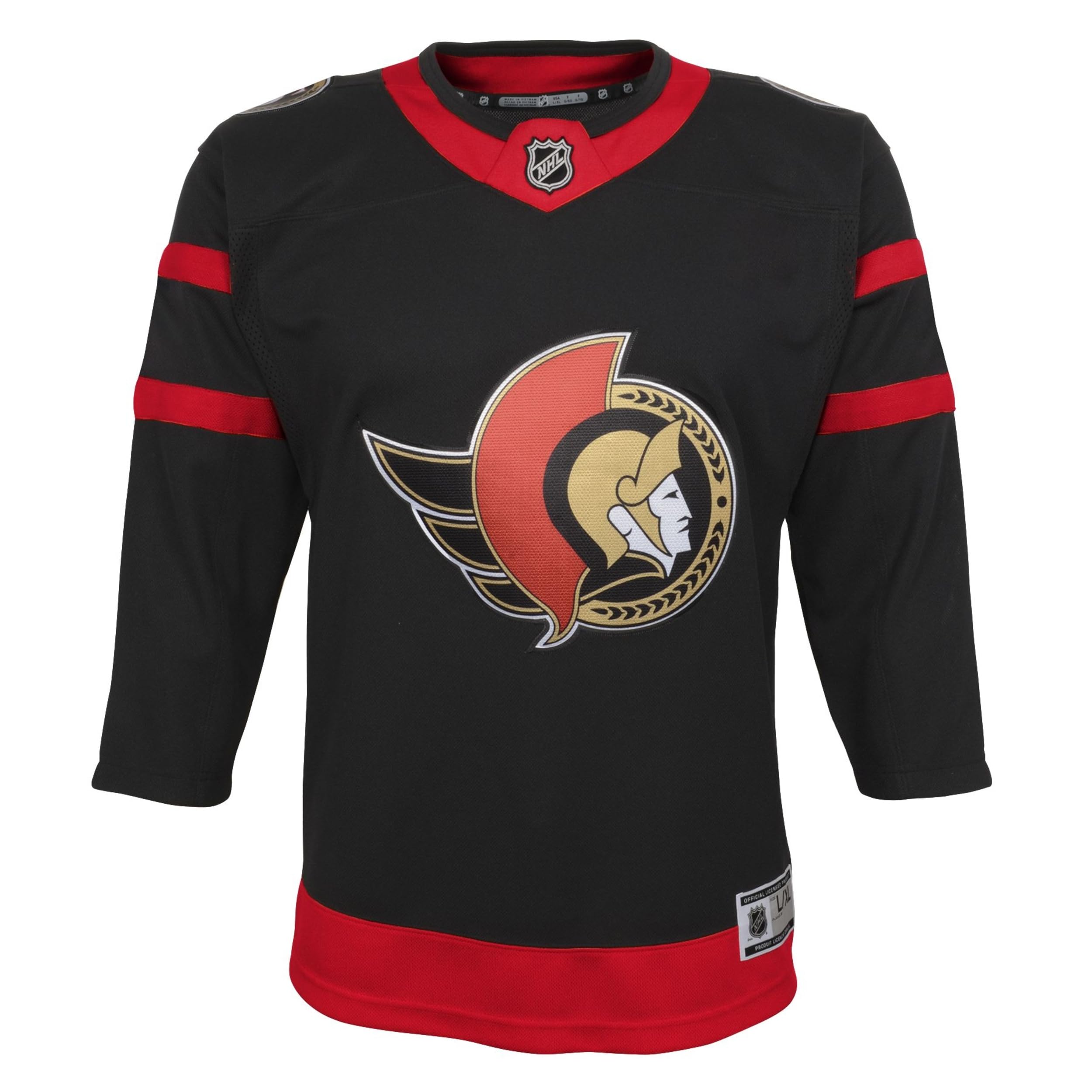 Youth Black Ottawa Senators Replica Hockey Jersey - Official Style NHL Fan Apparel for Games & Sports Events