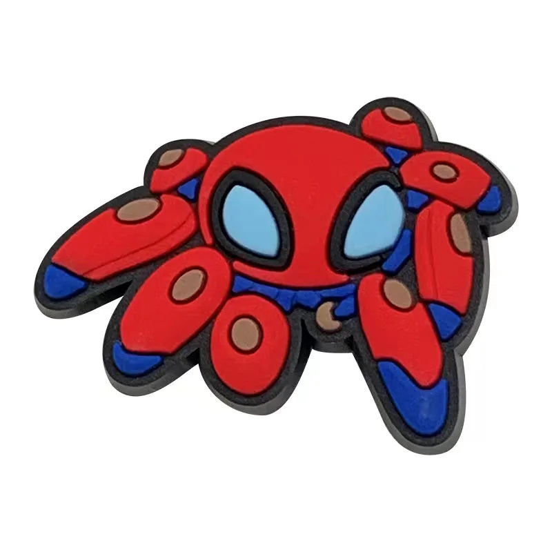 Disney Marvel Superhero PVC Shoe Charms - Cute Cartoon DIY Sandals Accessories for Clogs Decorations, Kids Gifts for Boys | Perfect for DIY Sandals, Crocs, and Back-to-School Crafts