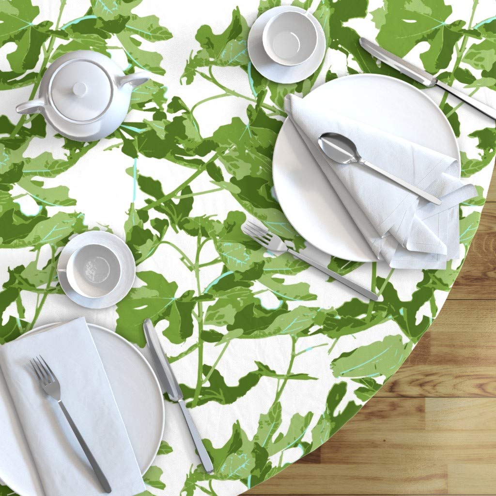 Premium Spoonflower Cotton Sateen Tablecloth - 90