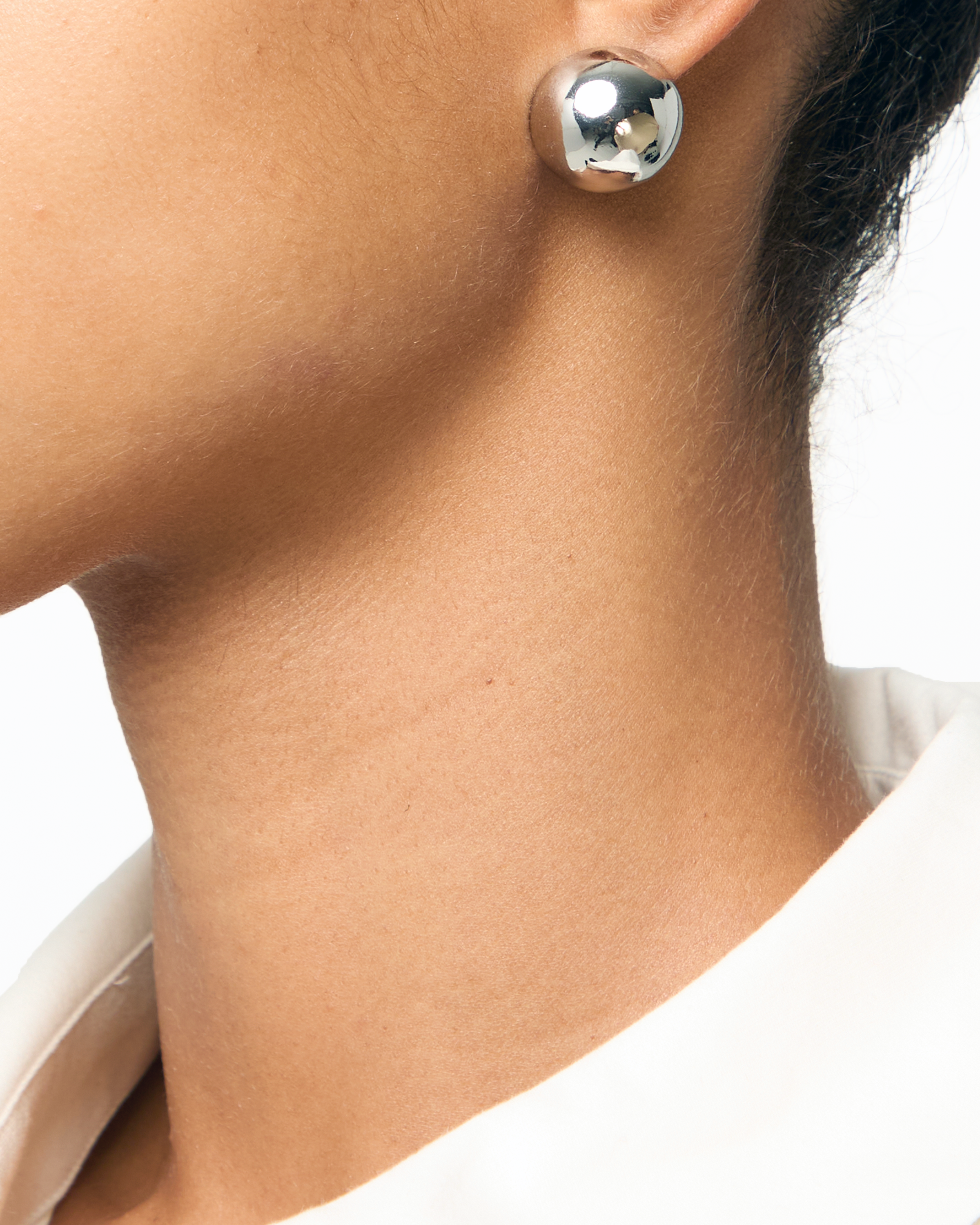Dome Stud Earrings for Women - Minimalist Gold & Silver Hoop Earrings for Everyday Wear | Perfect for Work, Parties & Gifting