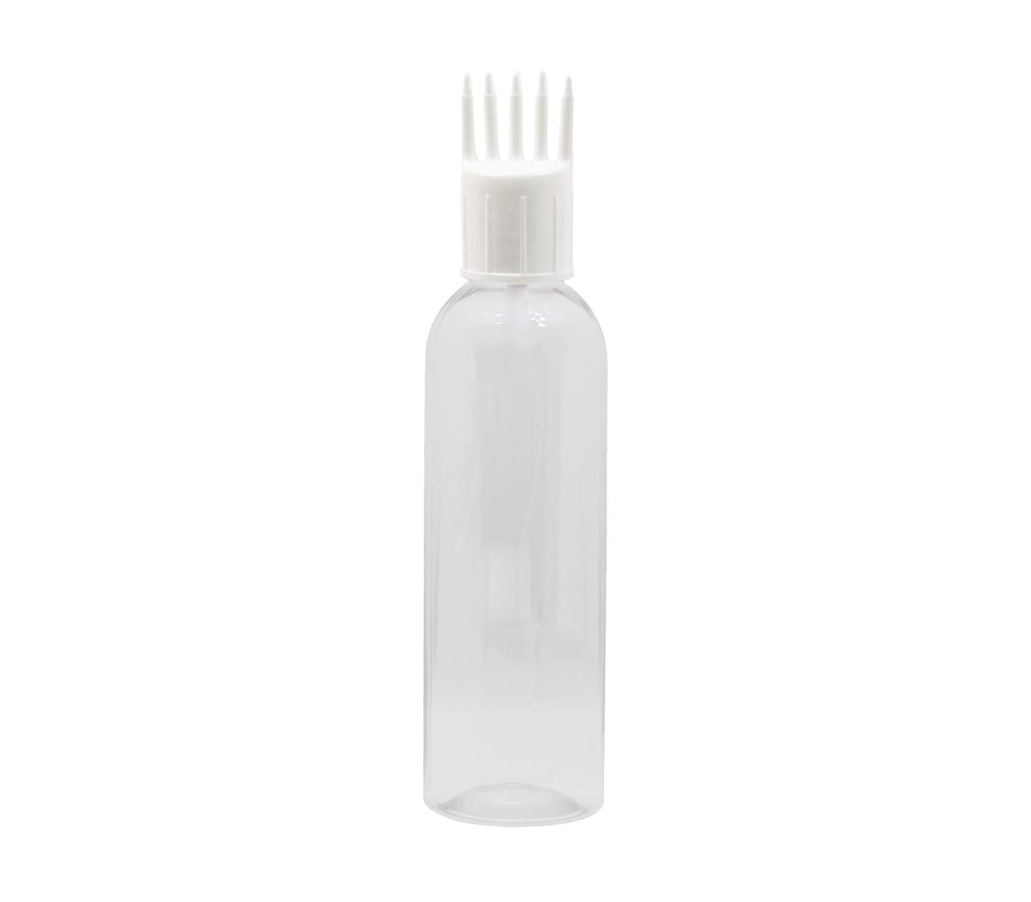 PHARCOS 100ml Hair Root Applicator Bottle with Flip Top Cap - Transparent White for Hair Oil, Shampoo & DIY Care - Perfect for Scalp Treatment, Essential Oils & Travel Use