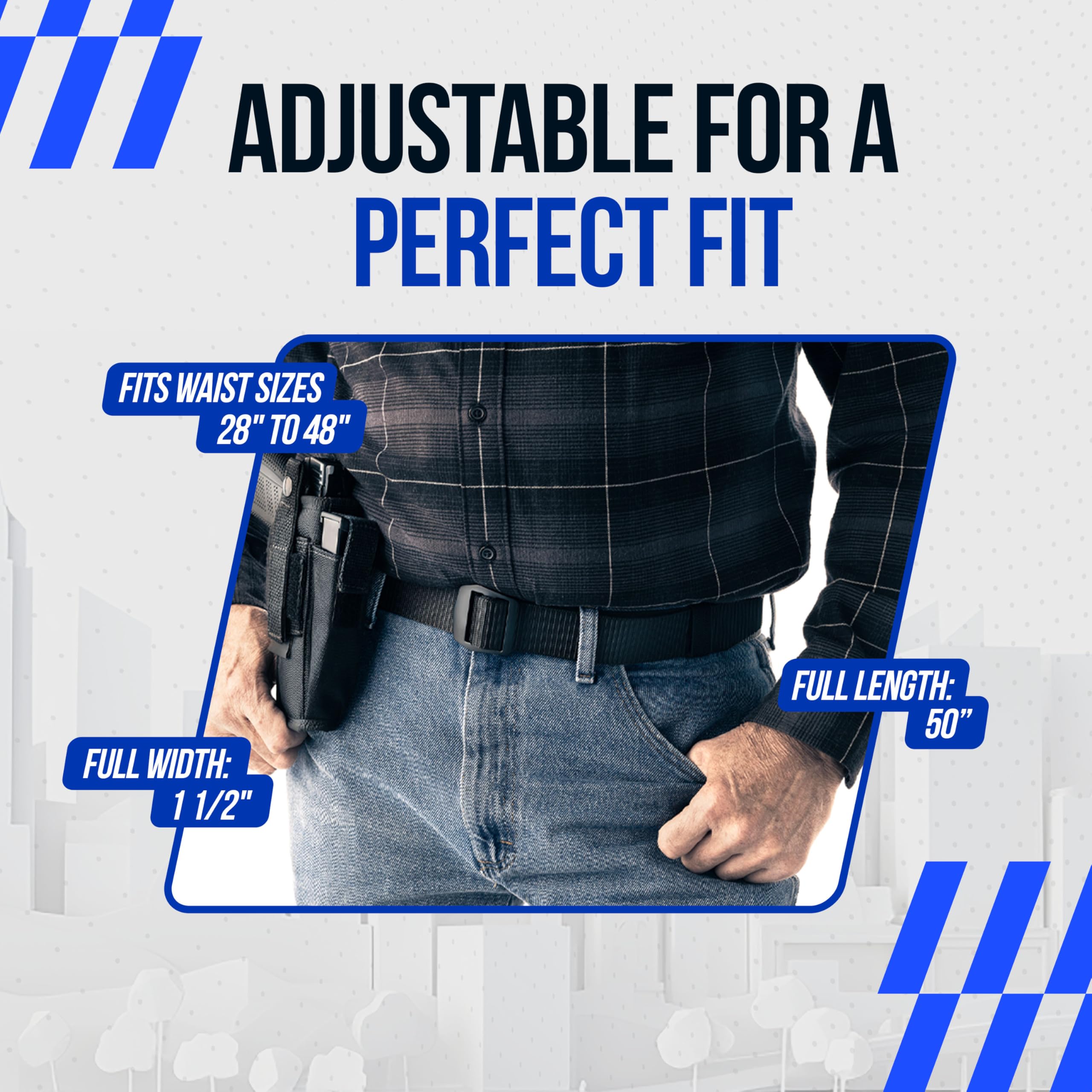 Shirt Stay Plus - Professional Heavy Duty Tactical Belt for Men | Military & Police Gear | Secure Uniform Shirt for Active Duty, Work & Outdoor Adventures