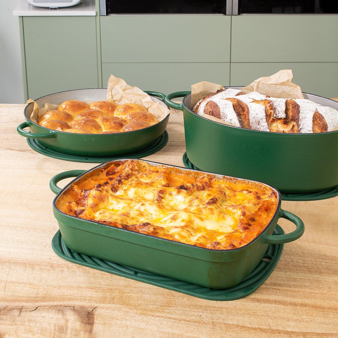Premium Firra Cast Iron Cookware Set - 10-Piece Non-Stick Skillet & Dutch Oven Bundle for Stovetop, Oven & Grill - Perfect for Searing, Frying, Baking & Camping Cooking