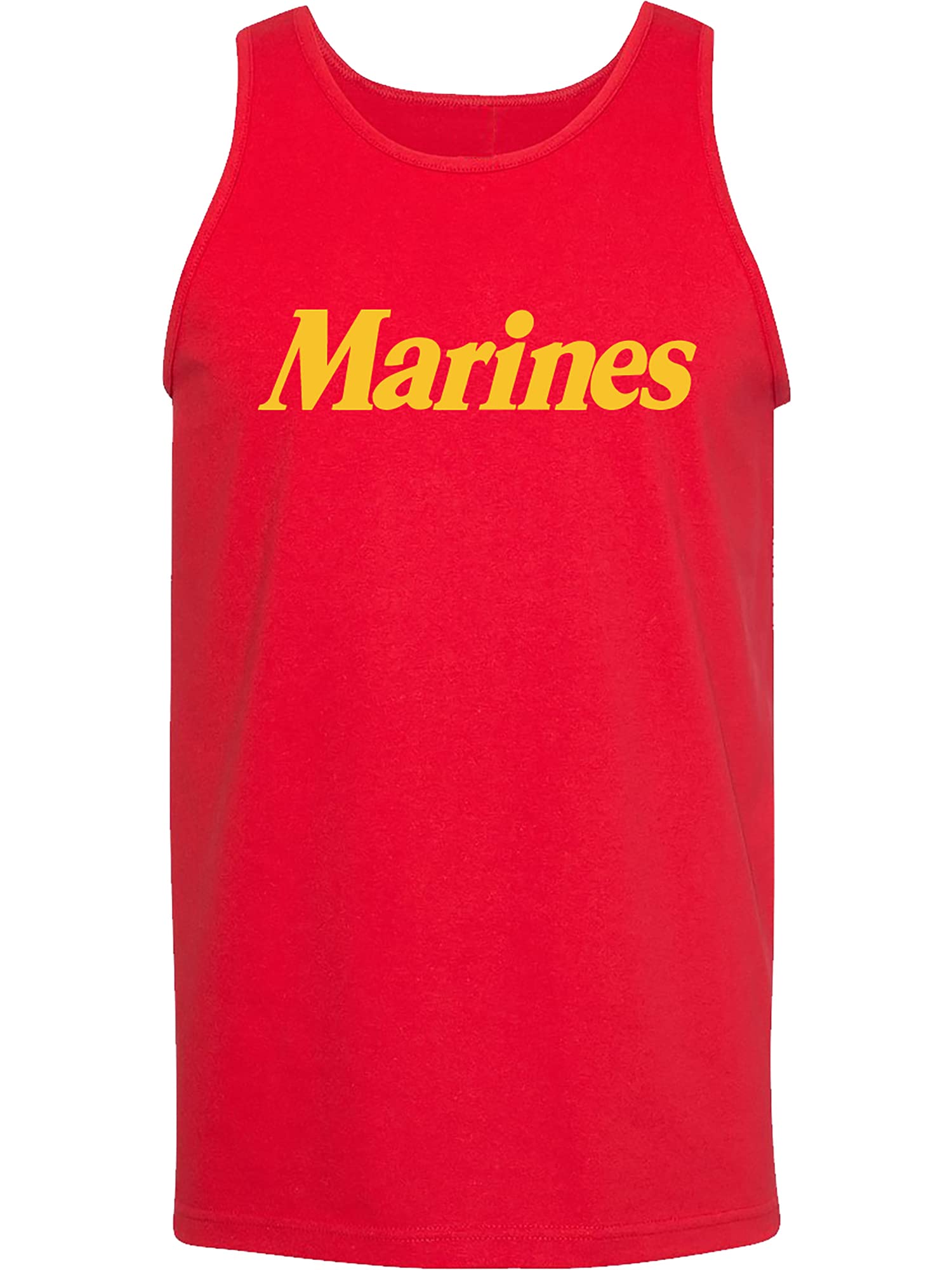 Men's Red Marines Tank Top - Breathable & Comfortable Muscle Shirt for Gym, Workout, and Summer Outfits