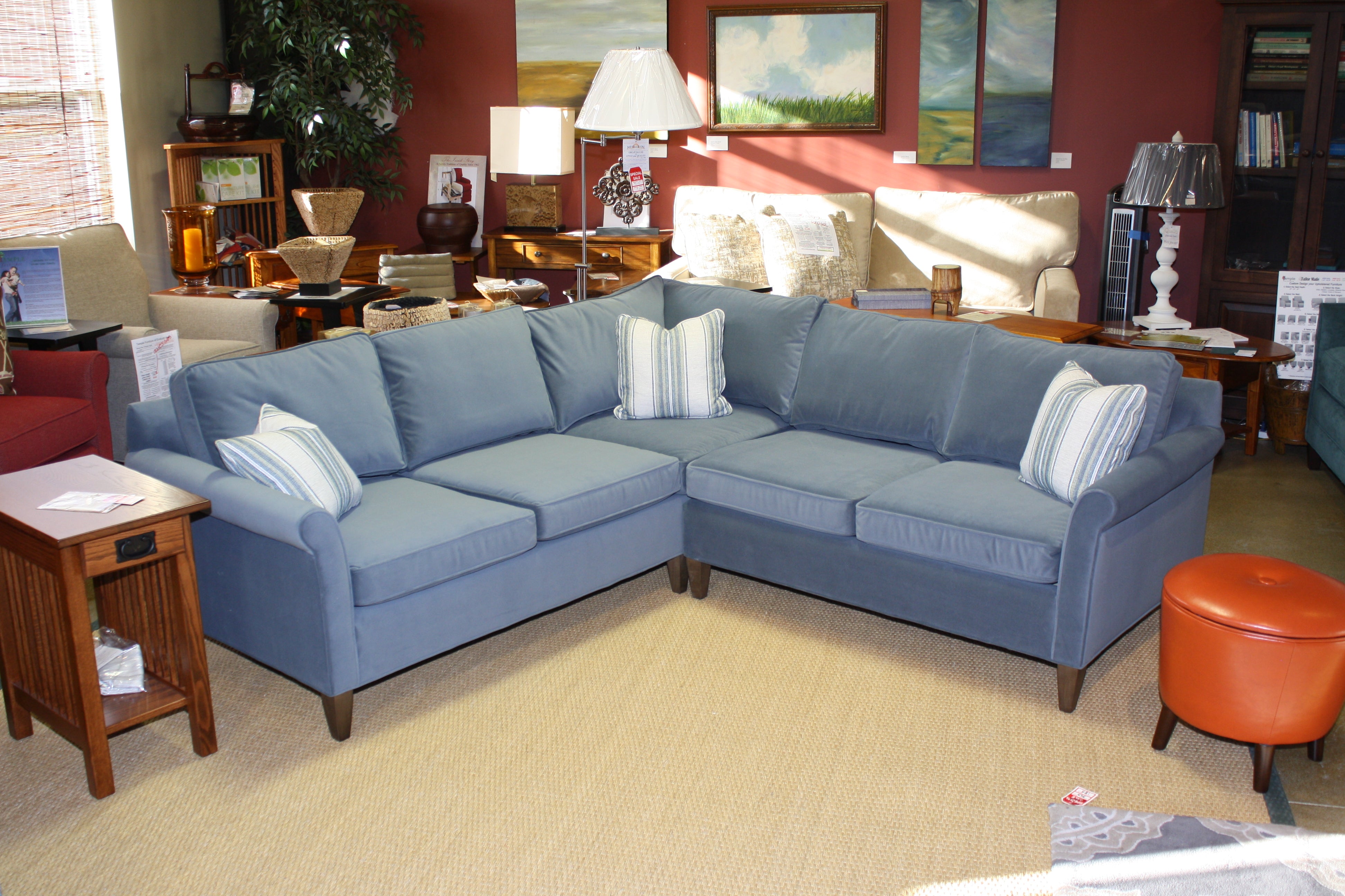 Oscar Condo Sectional Sofa - Showroom Model - Modern Living Room Furniture for Small Spaces & Apartments