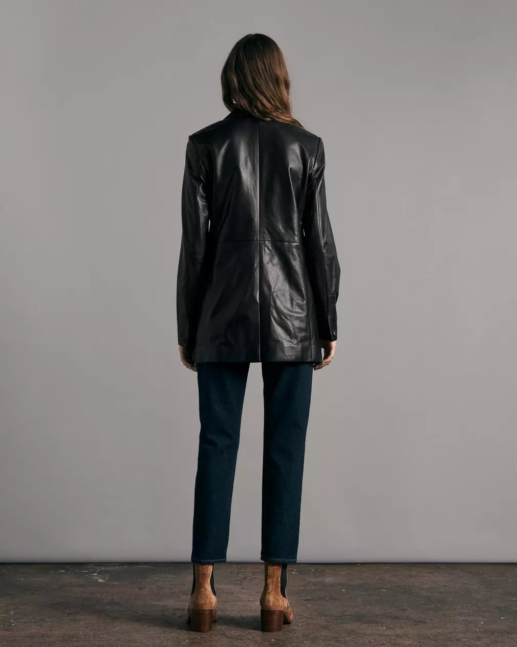 Premium Charles Leather Blazer for Men - Genuine Leather Jacket with Slim Fit Design - Perfect for Business Casual, Office Wear & Evening Events
