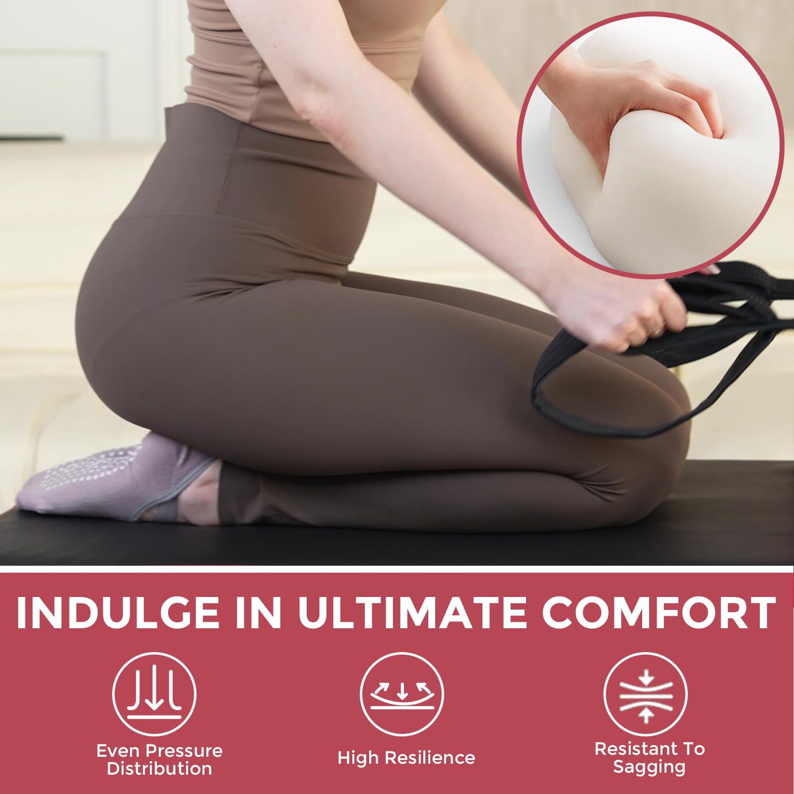 JIRTEMOT Foldable Pilates Reformer Machine with Resistance Springs & Cords - Home Gym Equipment for Full-Body Workout, Supports Up to 300 lbs - Perfect for Home Fitness, Physical Therapy & Pilates Studio Training