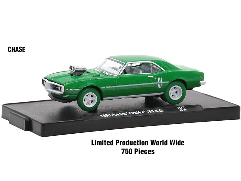 M2 Machines 1/64 Scale Diecast Model Cars - Auto Drivers Set of 6 Limited Edition (9600 Pieces Worldwide) - Collectible Die-Cast Vehicles for Display & Racing Scenes