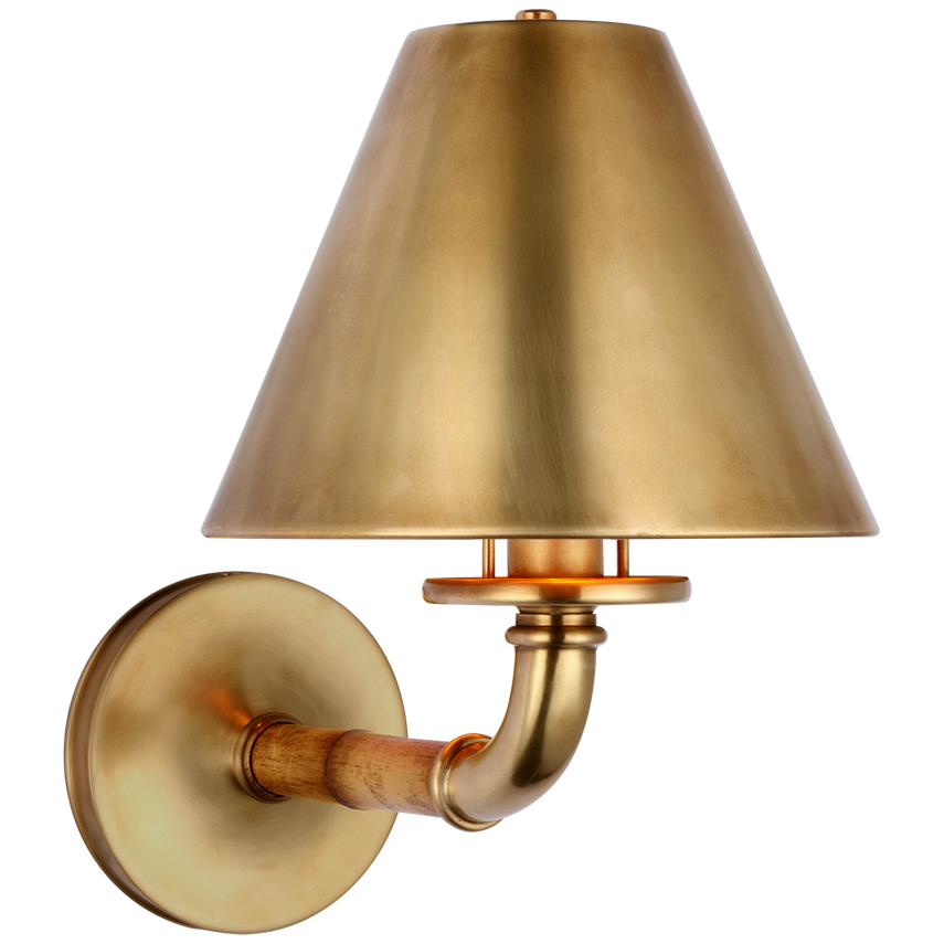 Dalfern Medium Single Sconce Wall Light - Modern Brass Finish for Bedroom, Living Room & Hallway Lighting Decor