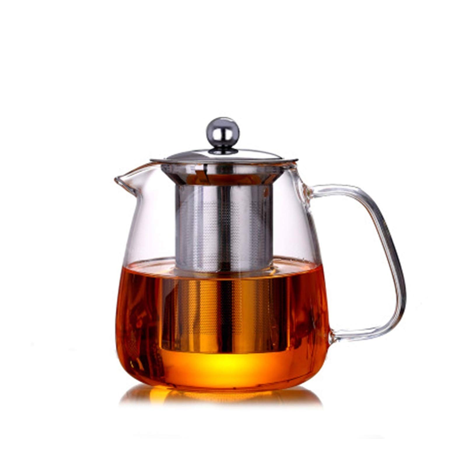 Premium HH-CC Heat-Resistant Borosilicate Glass Teapot with Tea-Water Separation - Ideal for Loose Leaf Tea Brewing, Home Use, and Gift Giving | Perfect for Tea Ceremonies, Afternoon Tea, and Office Use