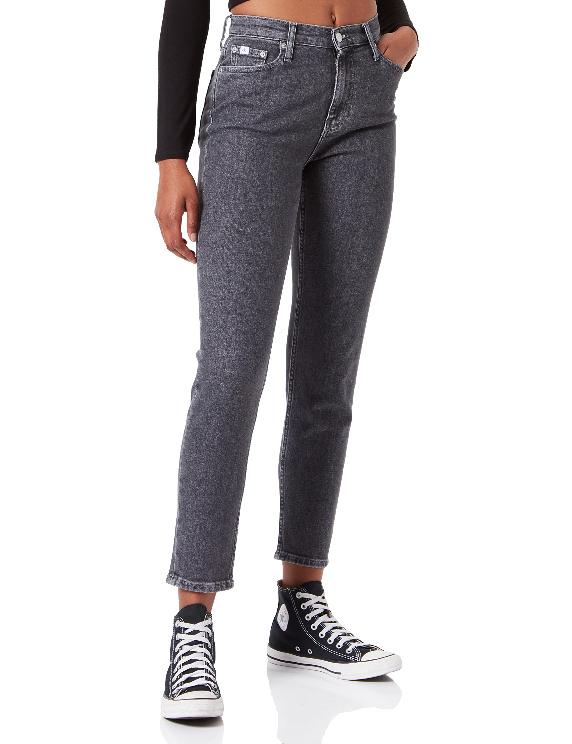 Calvin Klein Jeans Women's High-Rise Skinny Pants - Stretch Denim for Comfort & Style | Perfect for Work, Casual Outfits & Night Out