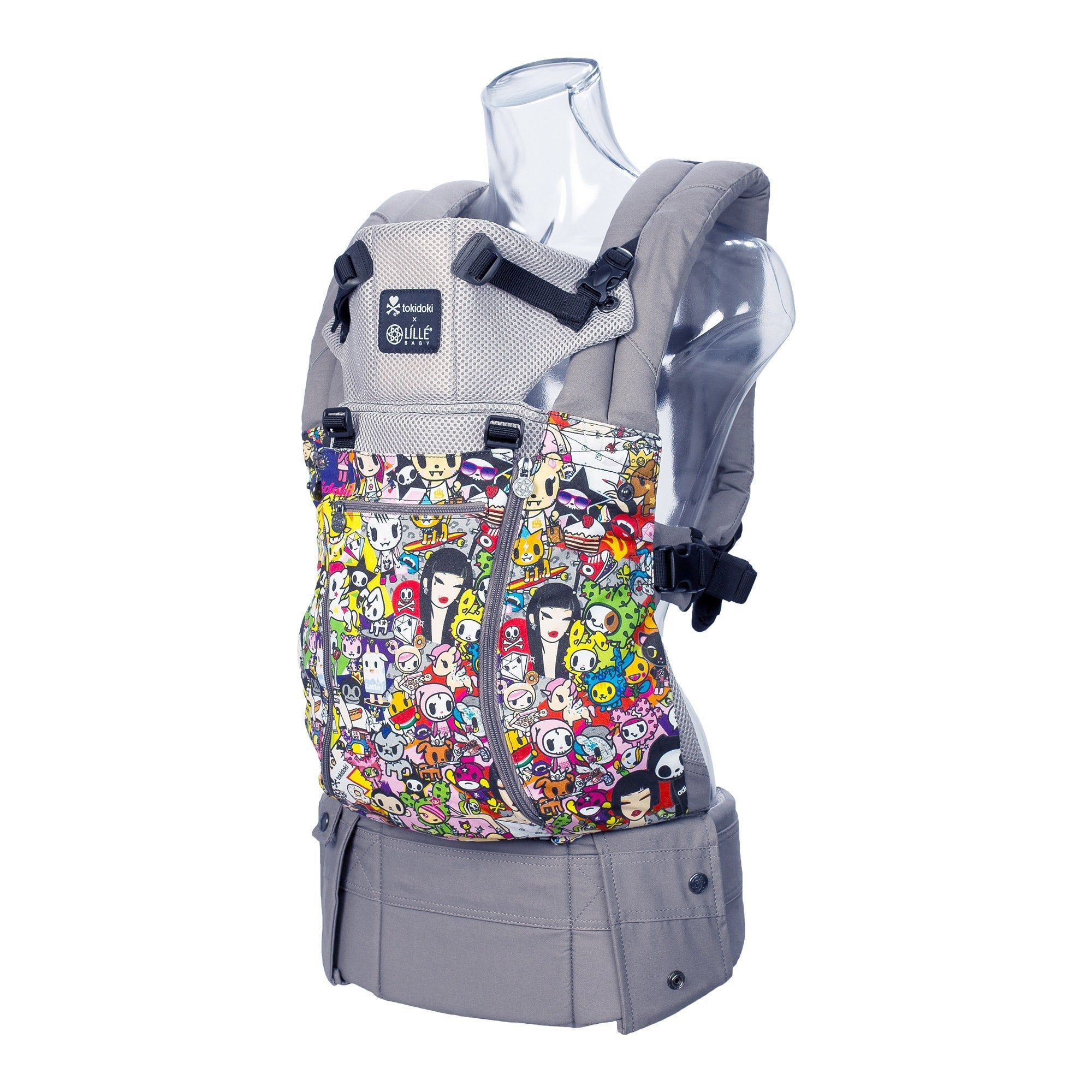 Lillebaby All Seasons Baby Carrier - Ergonomic, Adjustable & Comfortable Infant Carrier for Hands-Free Parenting - Perfect for Hiking, Travel & Everyday Use - TokiDoki Iconic Design