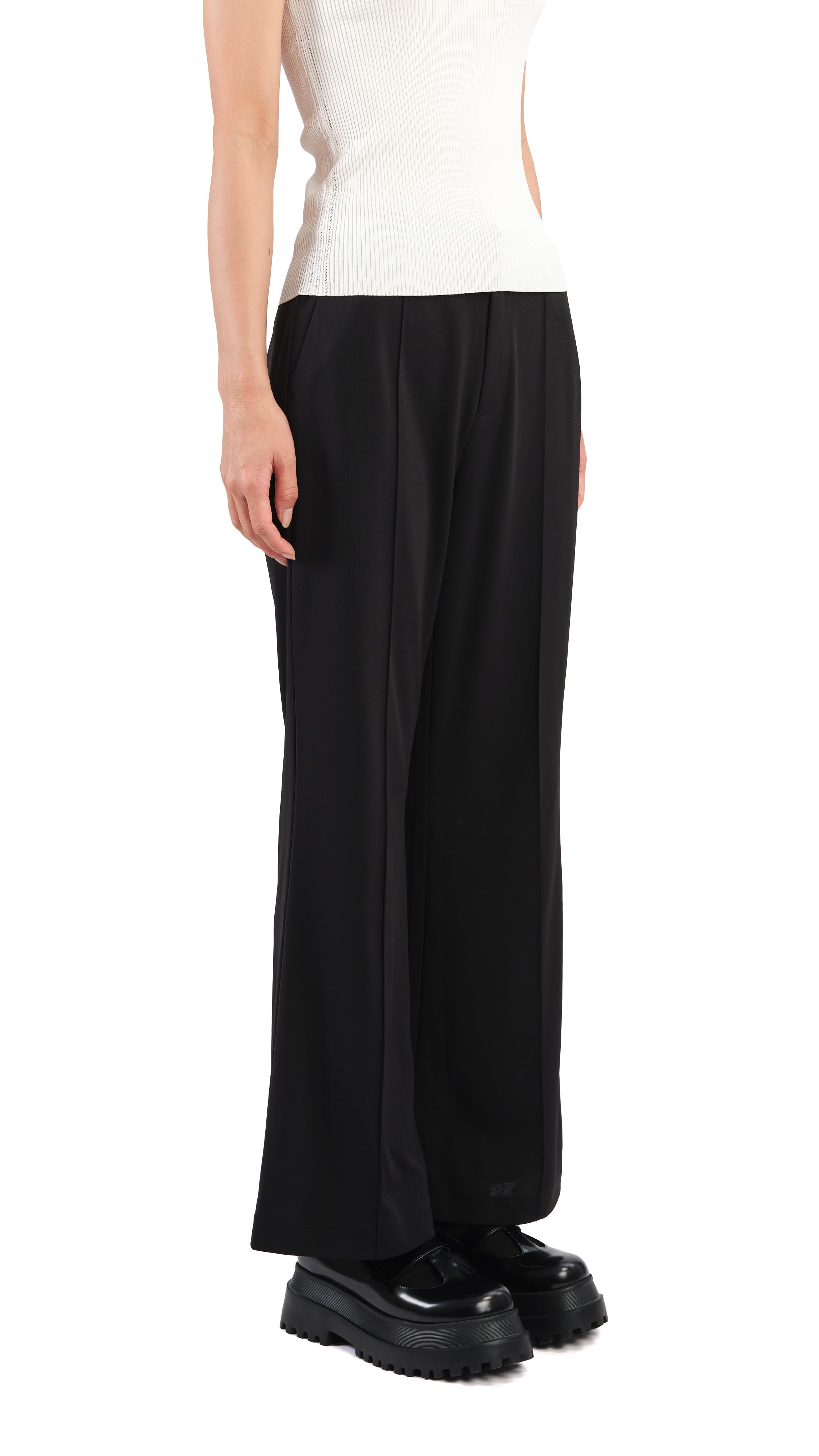 Stylish Sailor Pants for Women - High Waisted Wide Leg Trousers with Adjustable Belt - Perfect for Work, Travel & Casual Outfits
