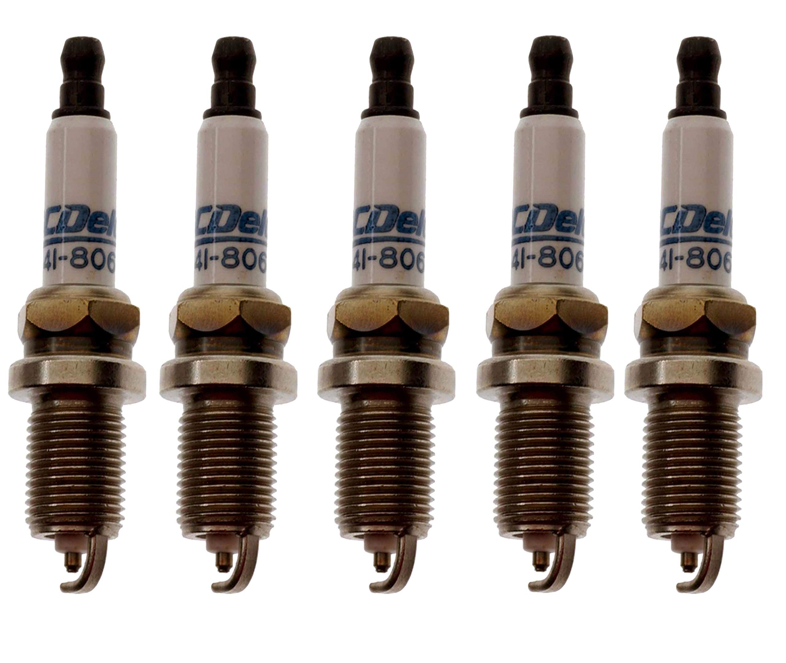 5-Piece Spark Plug Set for Volkswagen Beetle, Jetta, Rabbit L5 2.5L Engine - High Performance Ignition Parts for Smooth Driving & Engine Efficiency