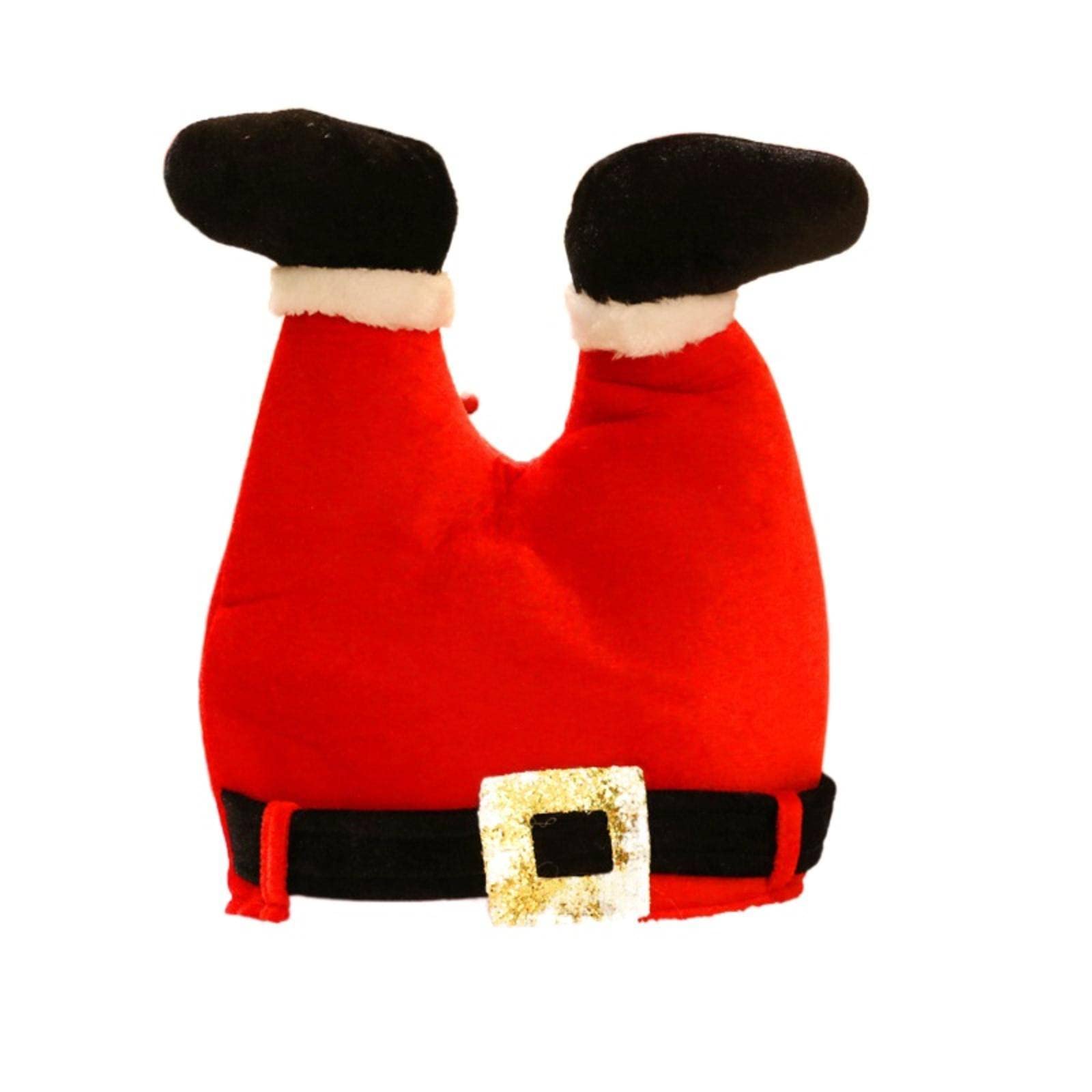 Funny Red Christmas Pants Hat for Kids & Adults - Festive Holiday Clown Costume Accessory for Xmas Parties, Family Gatherings & Holiday Events