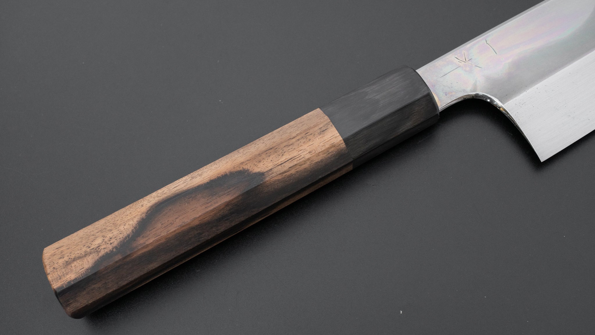 Hitohira Togashi White #1 Fuji Kasumi Mizu Honyaki Gyuto 240mm Japanese Chef Knife with Kurokaki Persimmon Handle (#110/ Saya) - Perfect for Sushi, Sashimi & Precision Meat Cutting