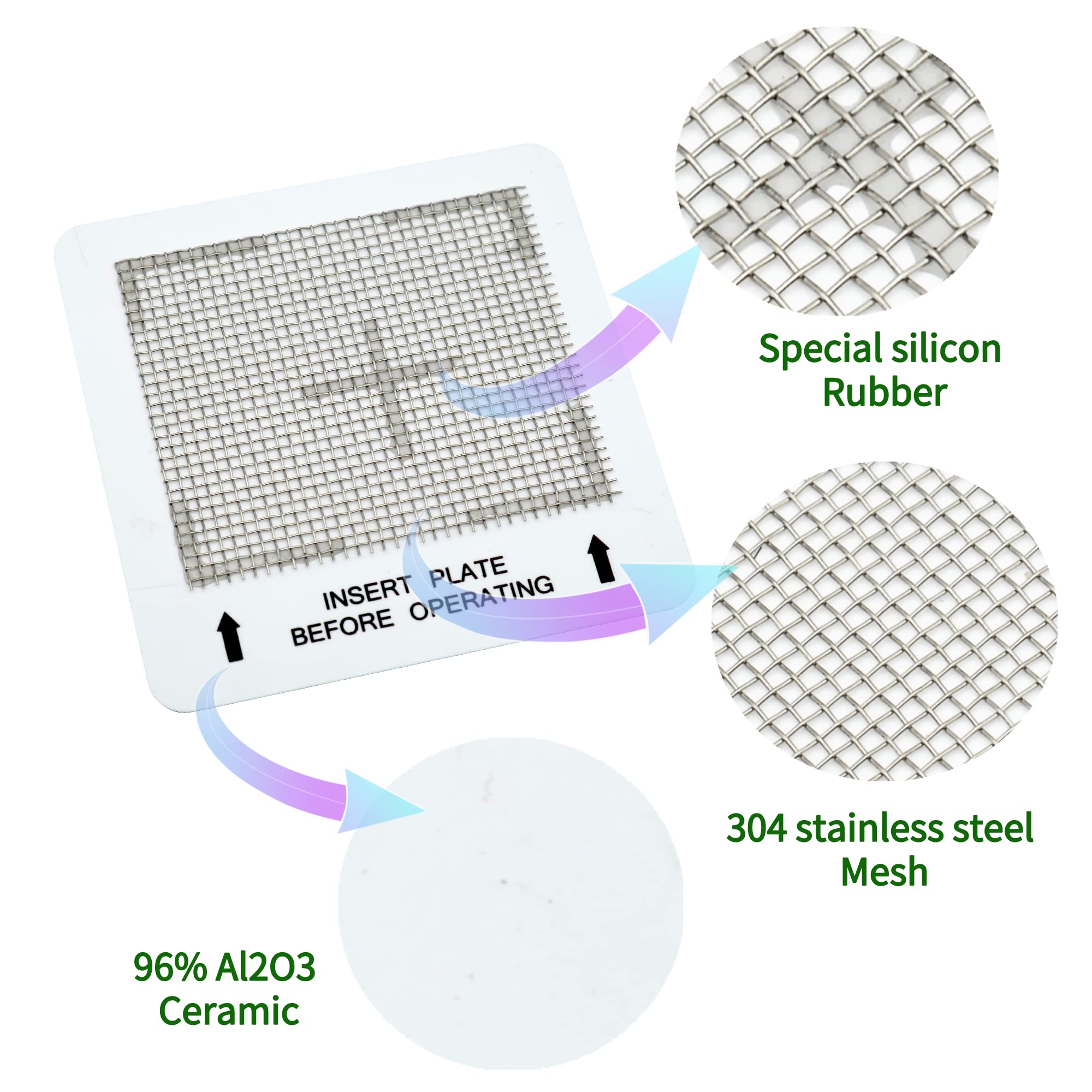 Universal Ceramic Ozone Plates for Mammoth & Generic Ozone Generators - 4.5