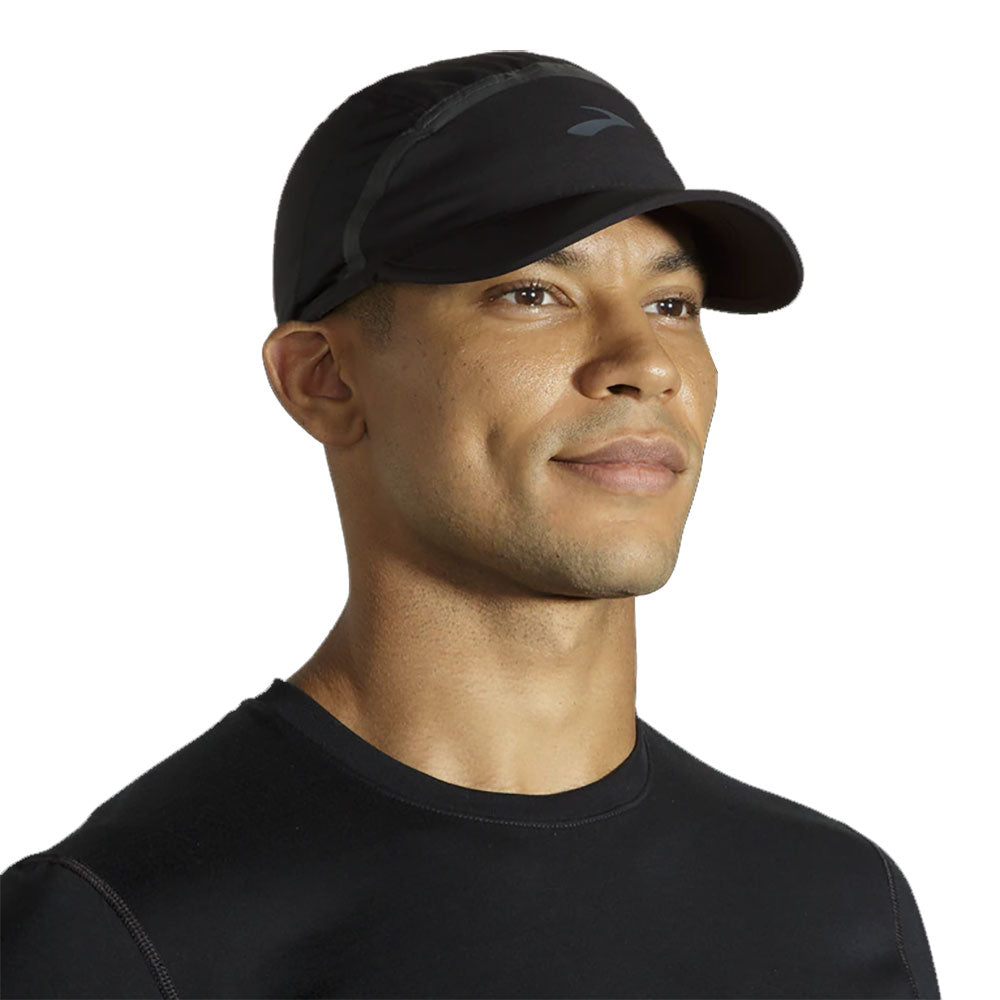 Brooks Base Black Unisex Running Hat - Lightweight Breathable Performance Cap for Men & Women - Perfect for Jogging, Hiking, Gym Workouts & Outdoor Sports