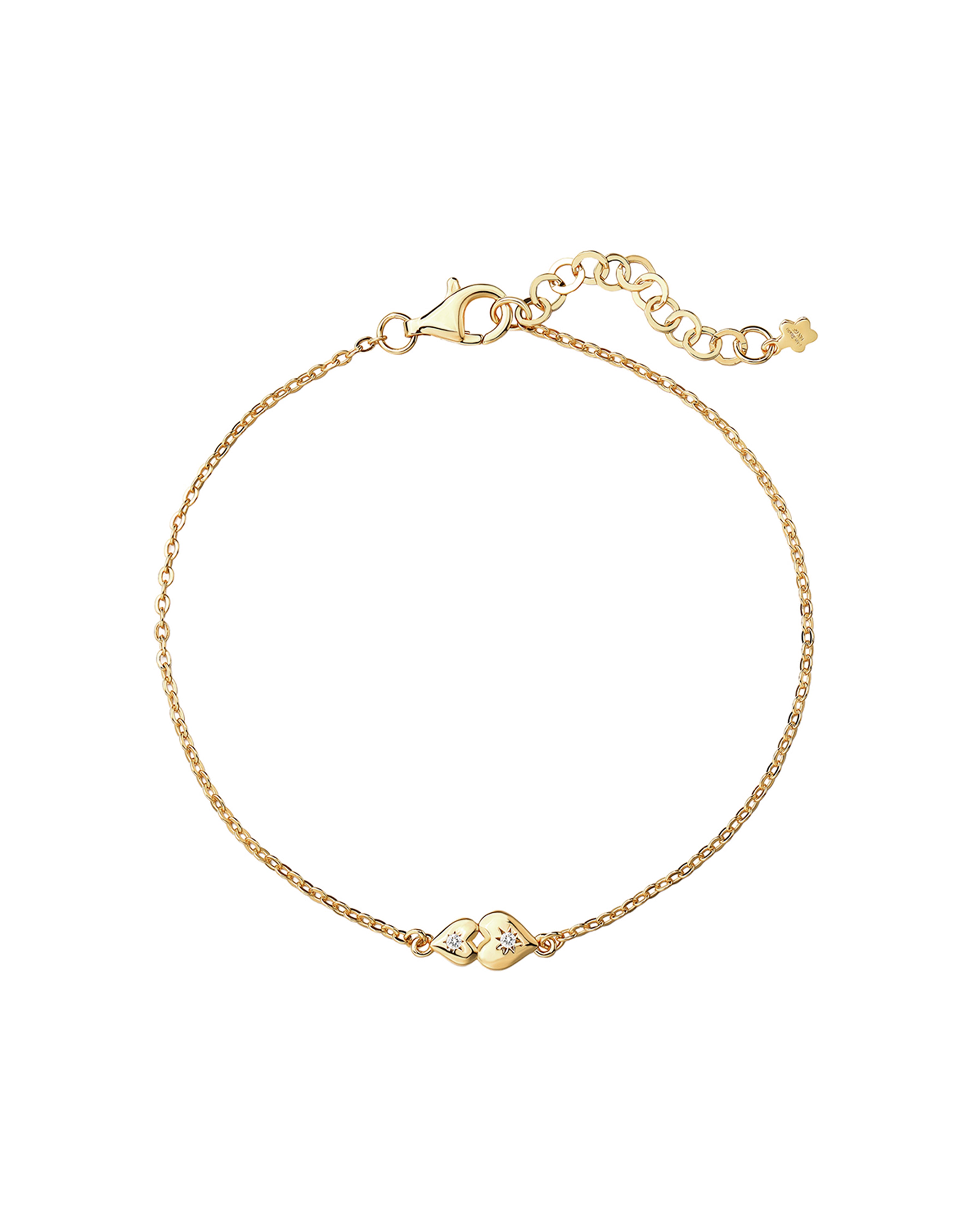You And Me Dainty Hearts Bracelet - Elegant Couple Friendship Jewelry for Valentine's Day, Anniversary Gift for Her | Perfect for Date Nights, Weddings & Romantic Occasions