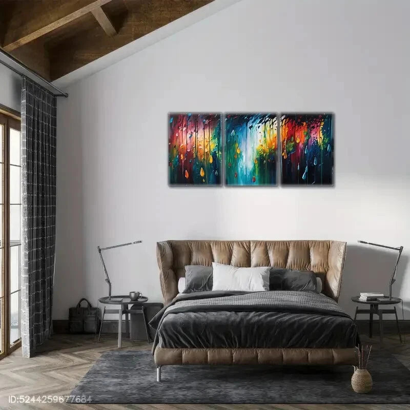 3pcs Abstract Art Style Modern Minimalist Poster - Metal Print Wall Decor - Ready to Hang - Perfect for Living Room, Bedroom & Office Decor