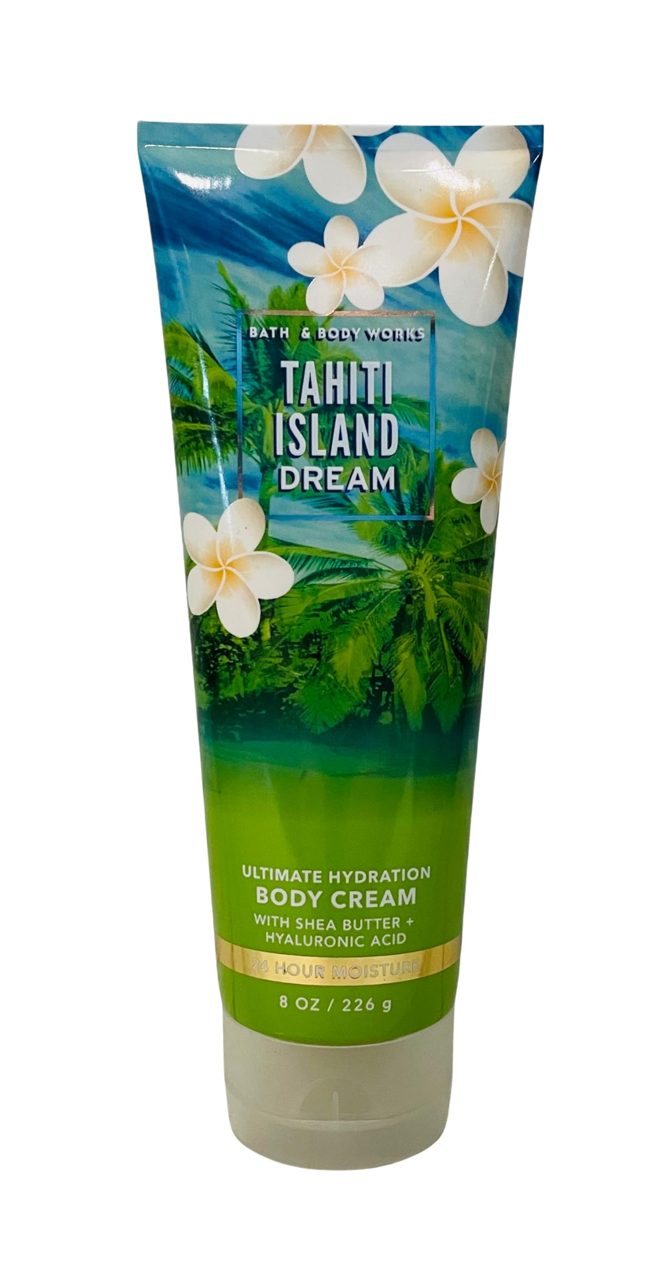 Bath & Body Works Tahiti Island Dream Ultimate Hydration Body Cream 8 oz - Moisturizing Lotion for Dry Skin with Tropical Scent | Perfect for Daily Skincare Routine & Spa Day at Home