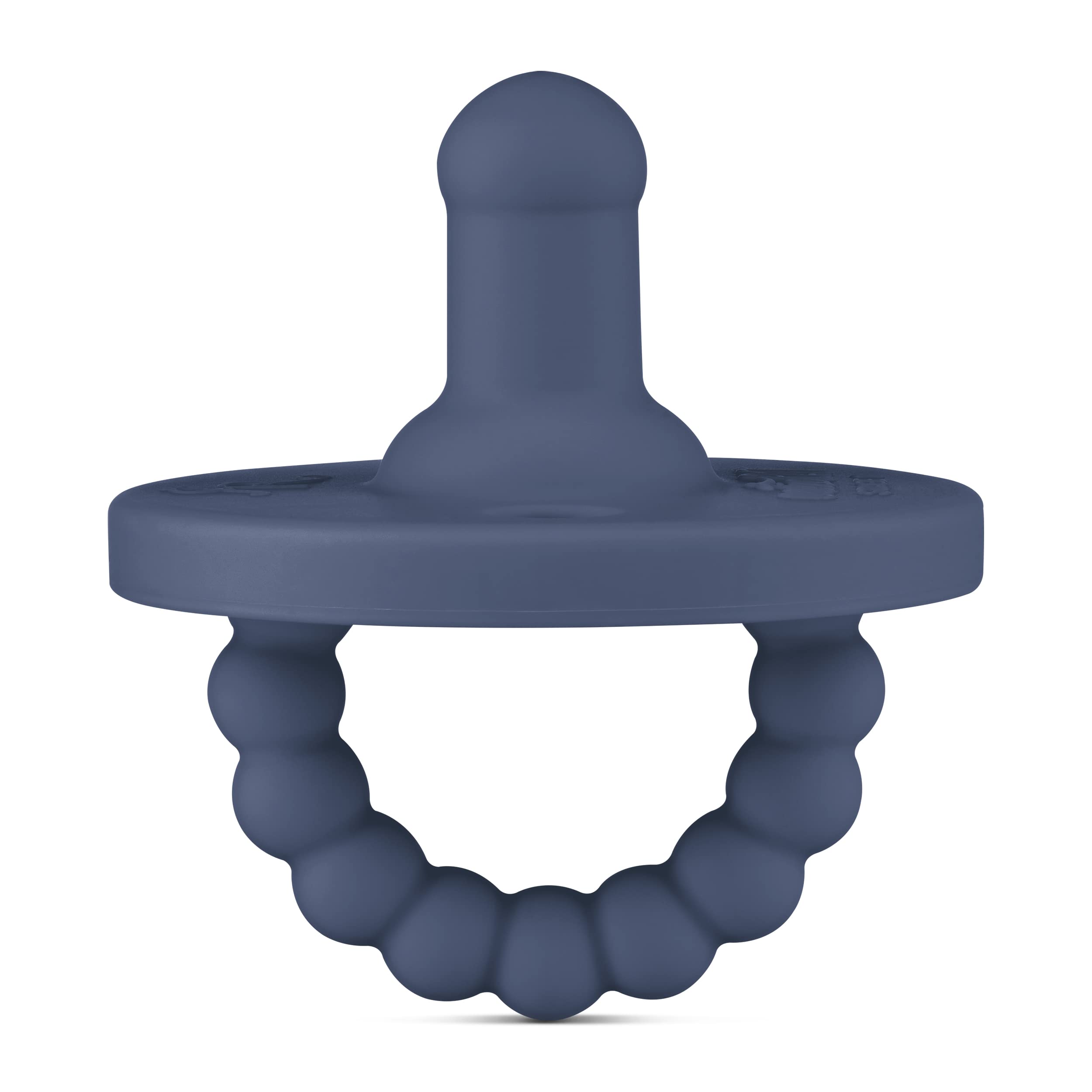 Ryan & Rose Cutie PAT Pacifier Teether - Stage 1 Newborn Baby Pacifier with BPA-Free Silicone, Soothing Teething Relief for 0-6 Months (Captain Design) - Perfect for Daycare, Travel & Calming Fussy Babies